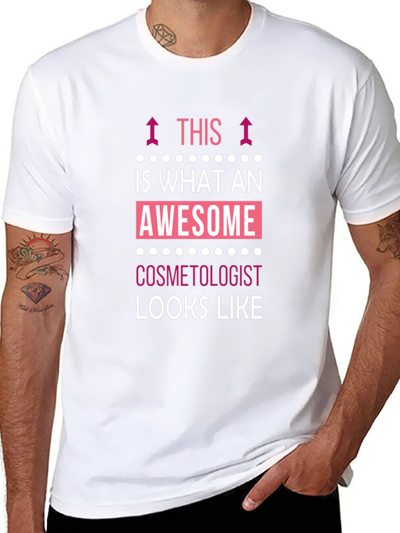 Awesome Cosmetologist T-Shirt - Black Cotton Tee