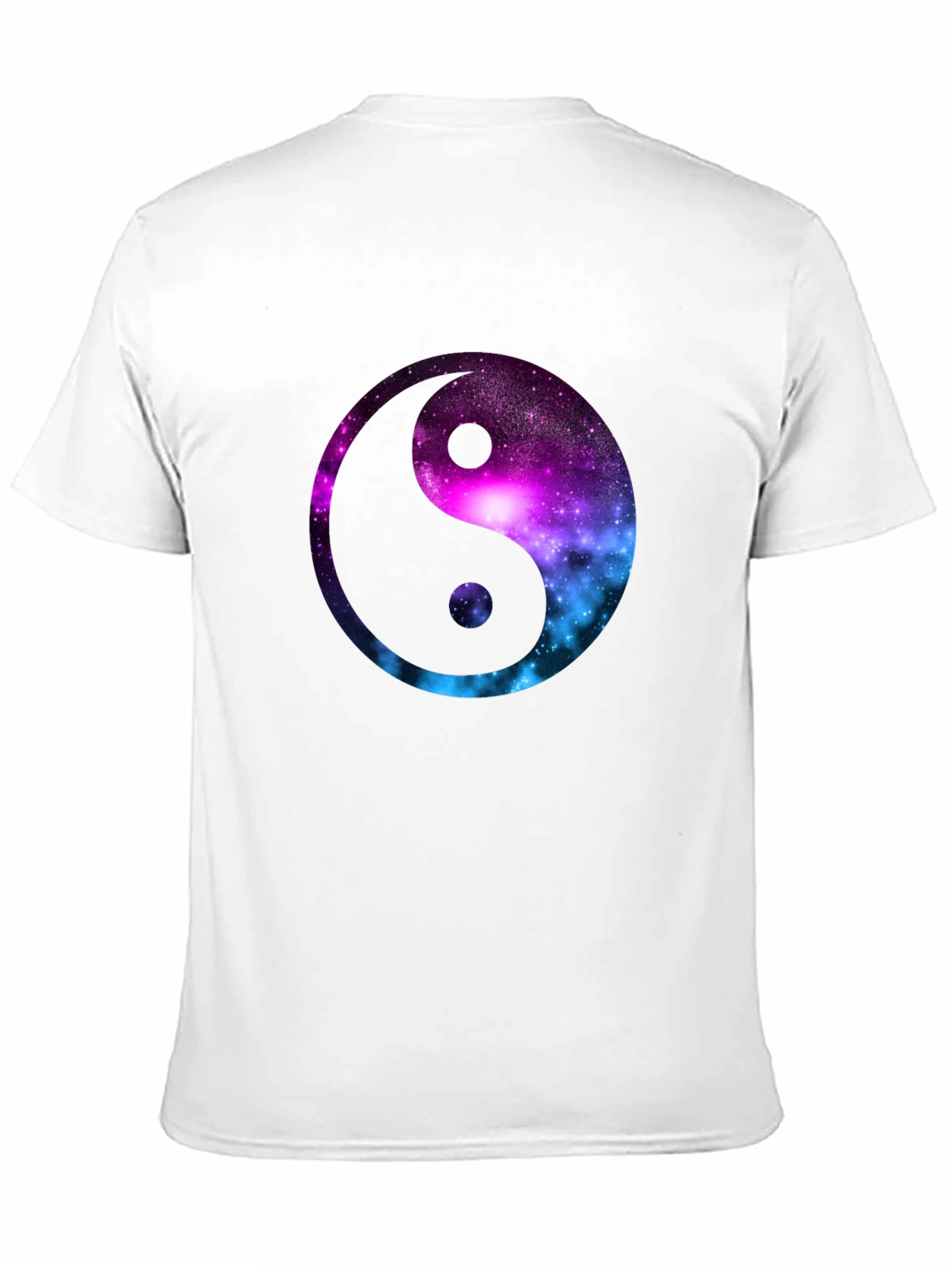 Galaxy Yin Yang Graphic T-Shirt - Mens Black Tee