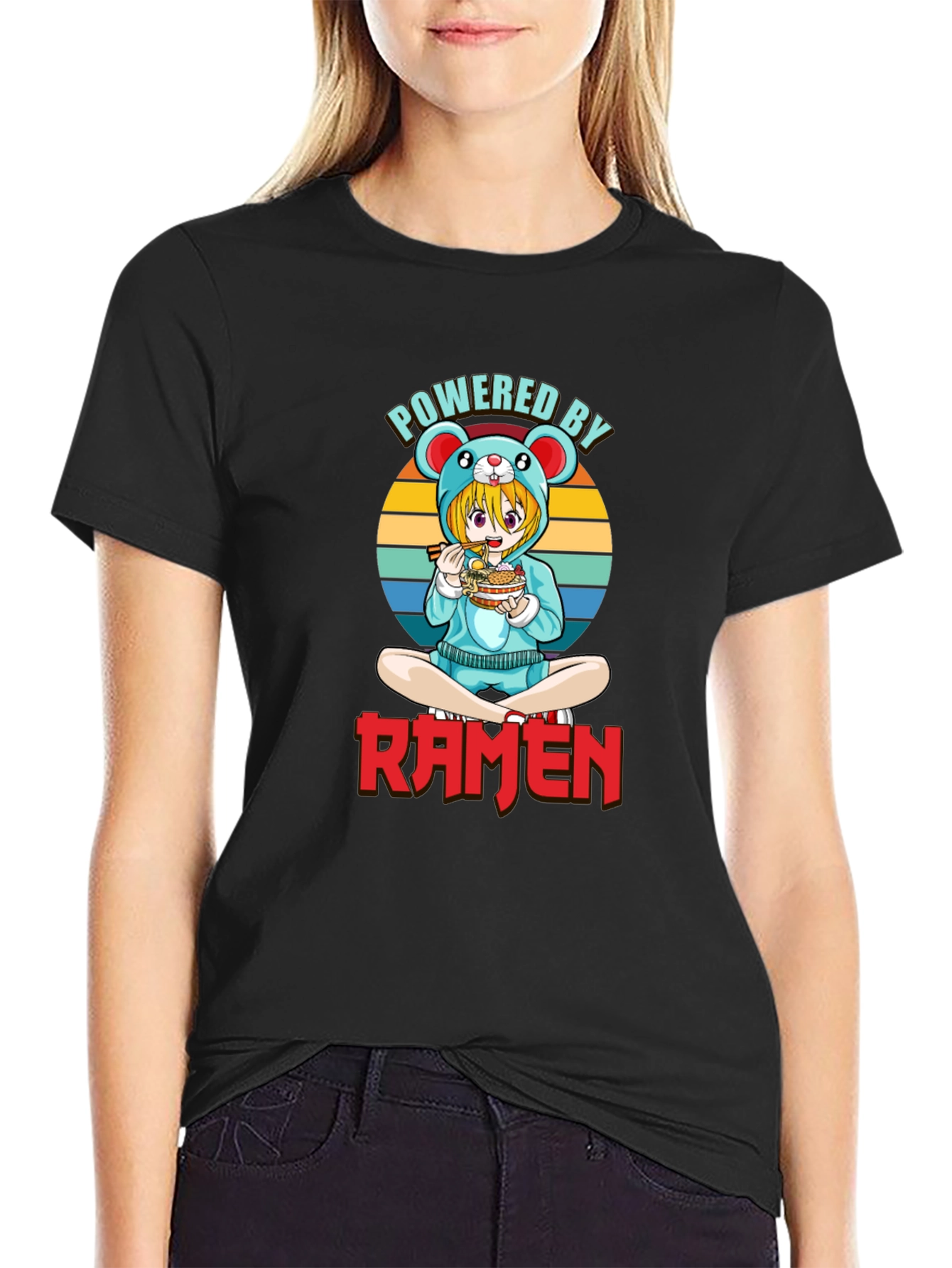 Powered By Ramen Anime T-Shirt