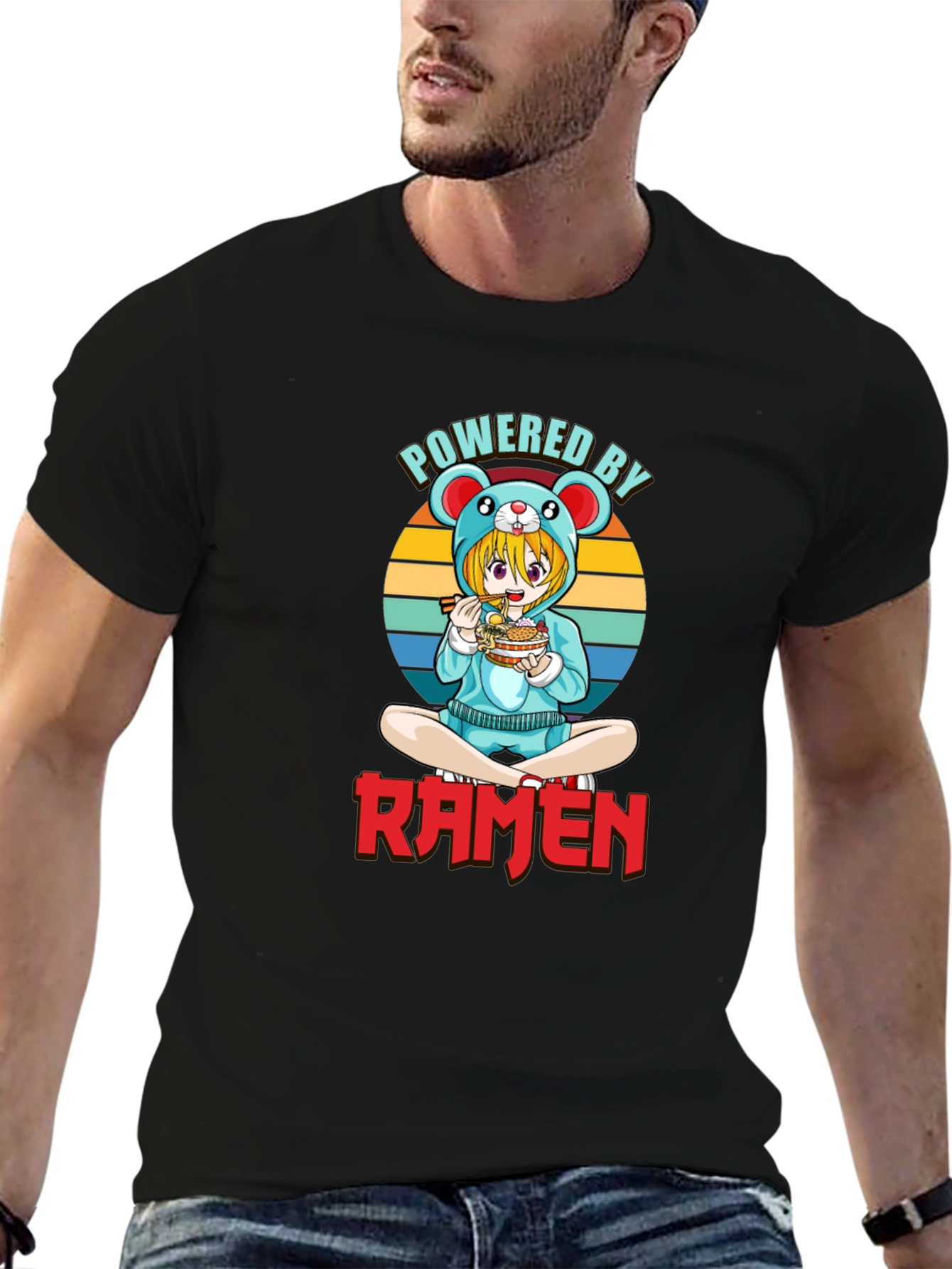 Powered By Ramen Anime T-Shirt