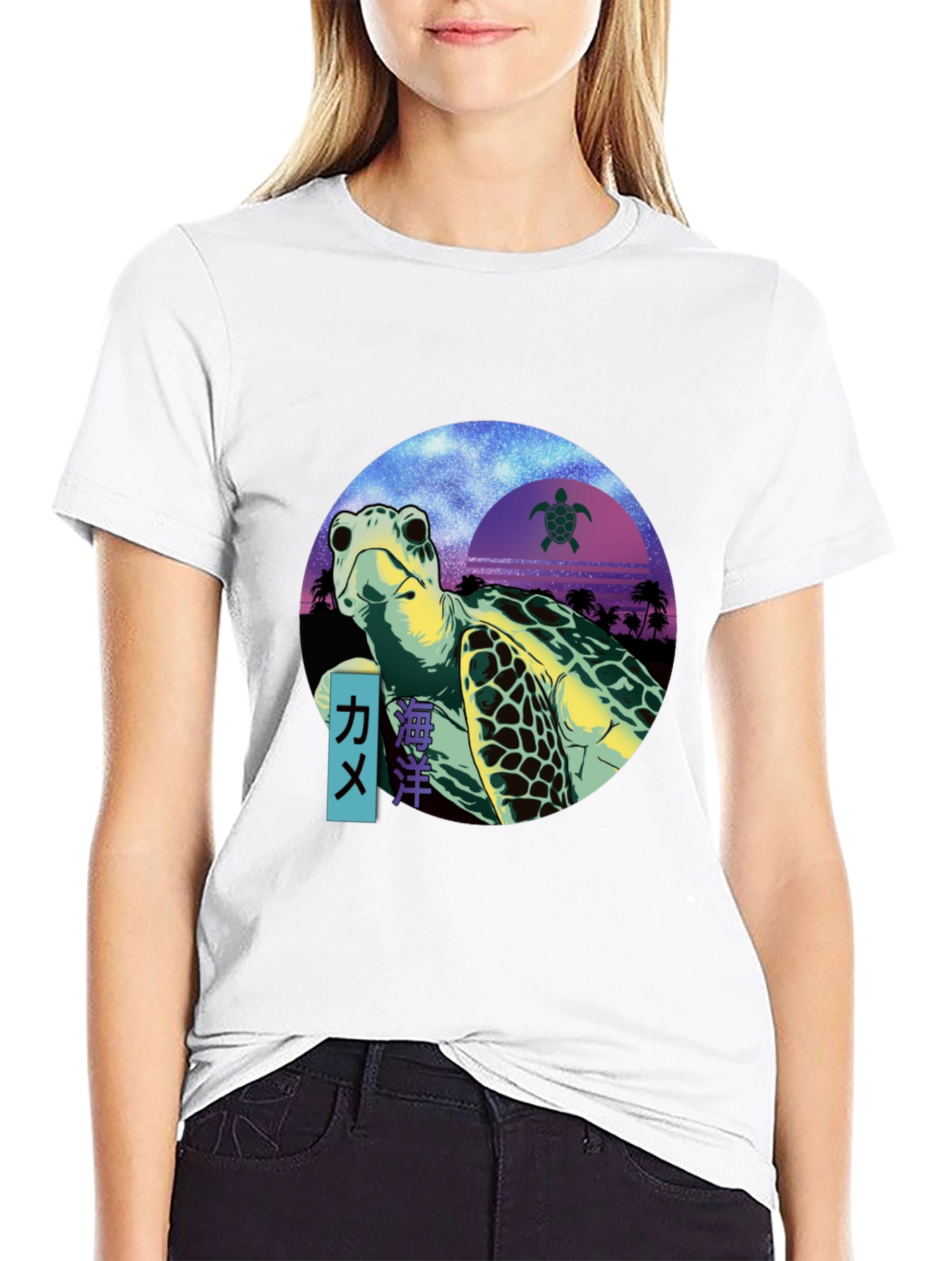 Sea Turtle Graphic T-Shirt - Retro Ocean Design