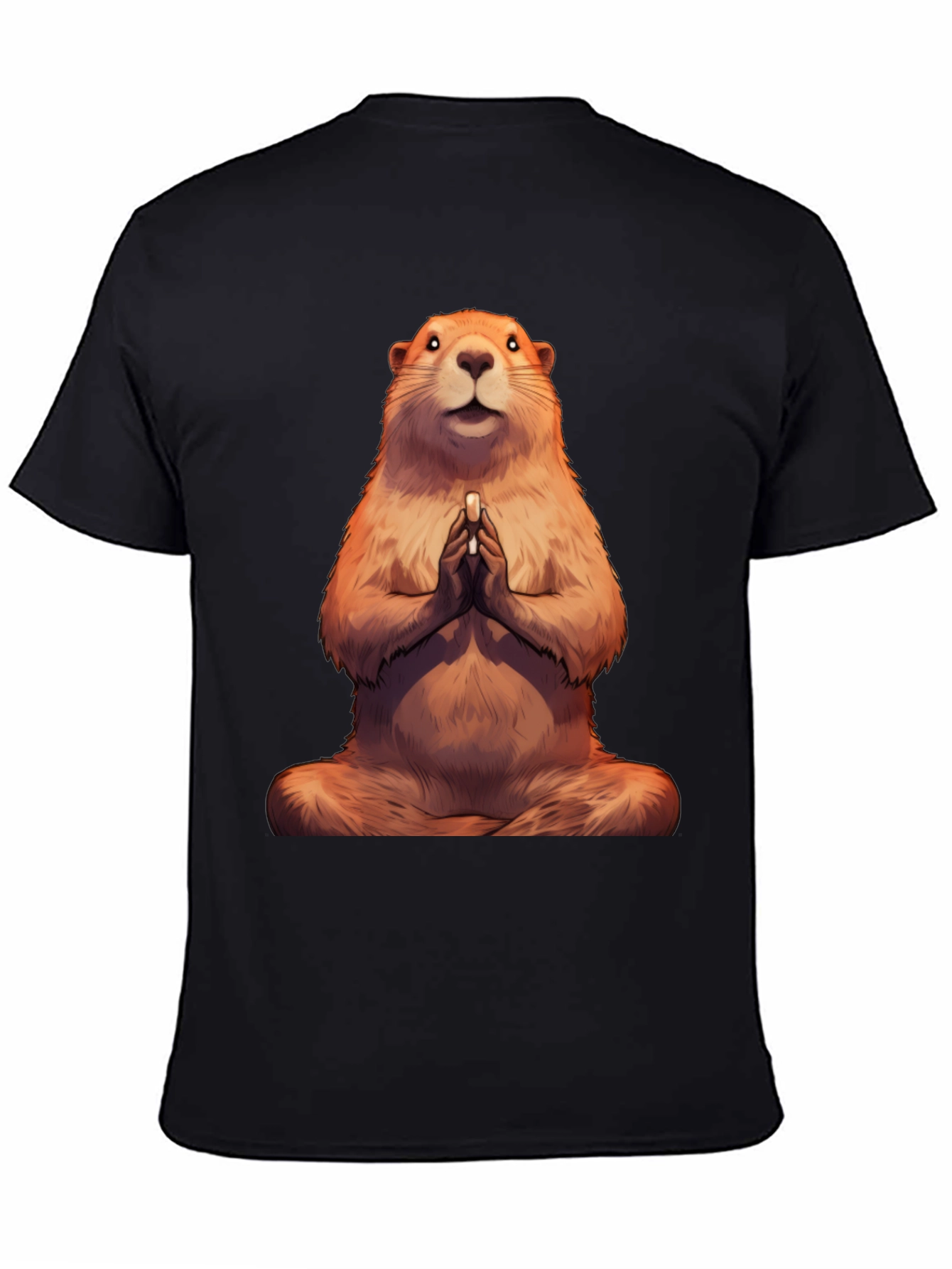 Zen Groundhog Tee - Meditating Marmot T-Shirt