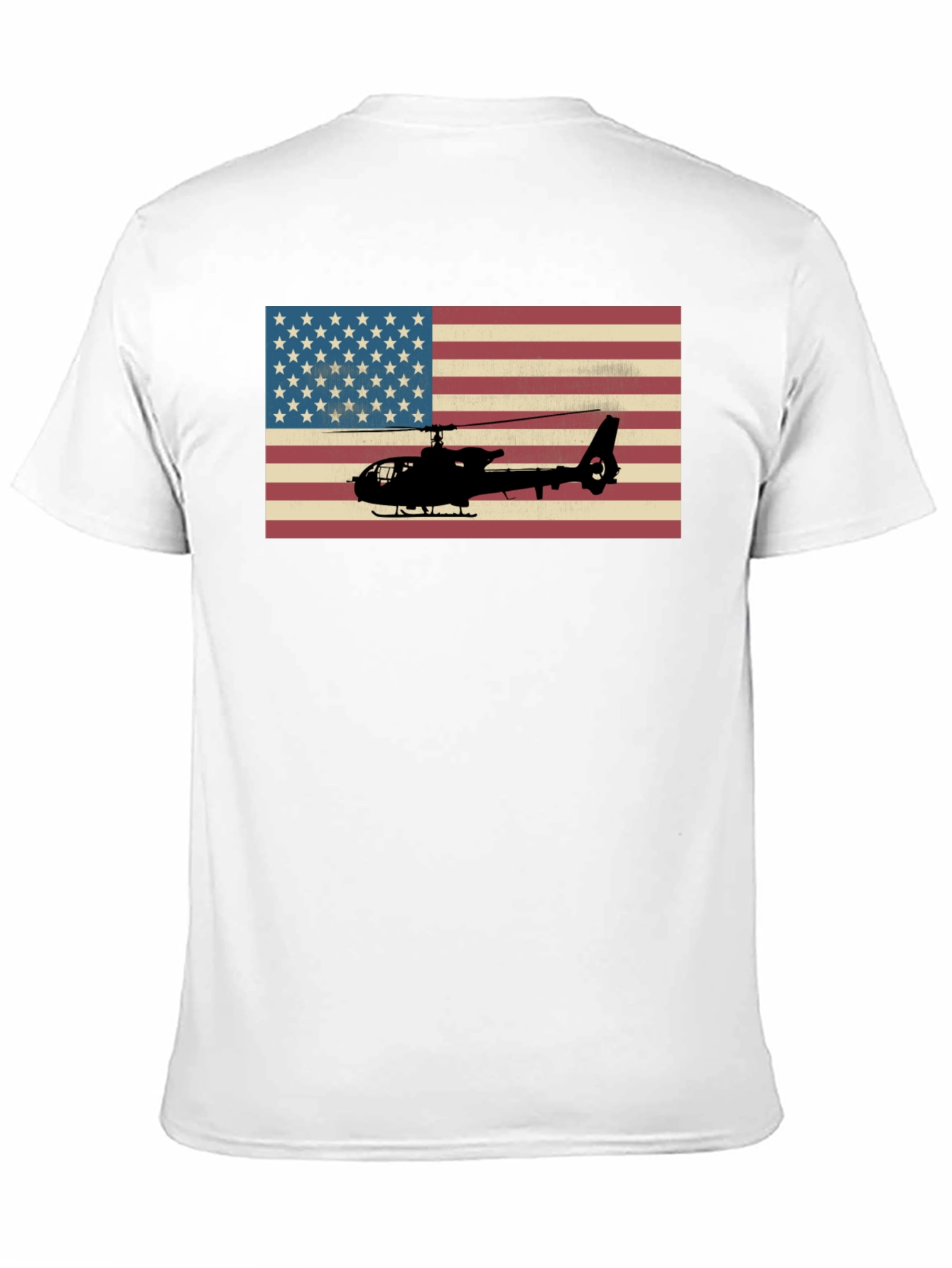 American Flag Helicopter Graphic Tee