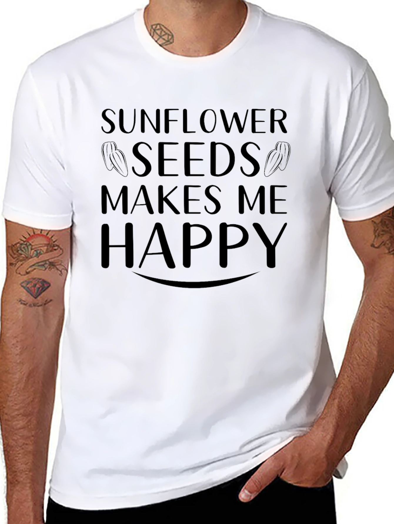 Sunflower Seeds Makes Me Happy T-Shirt