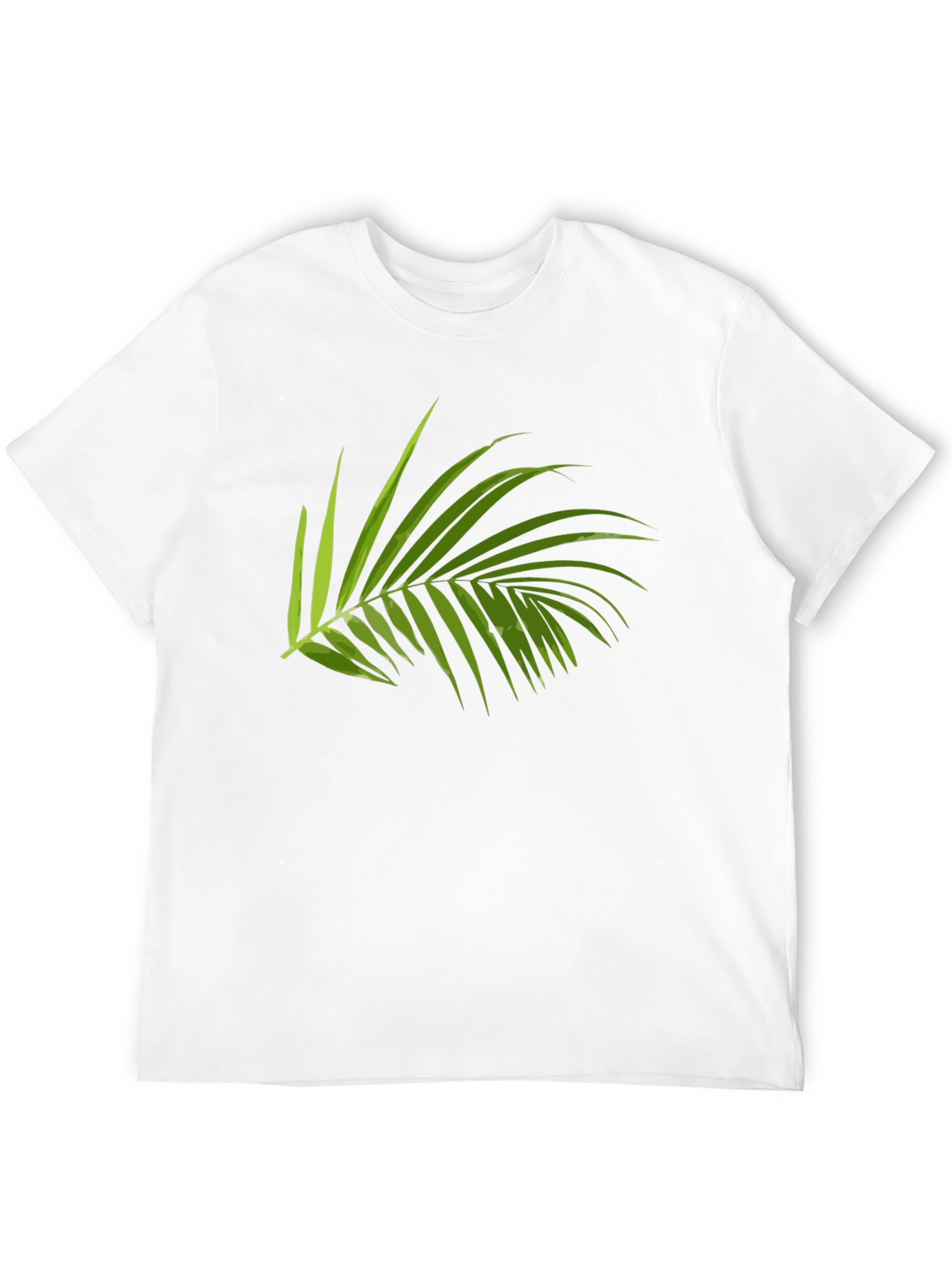 Tropical Palm Leaf Graphic T-Shirt - Casual Style