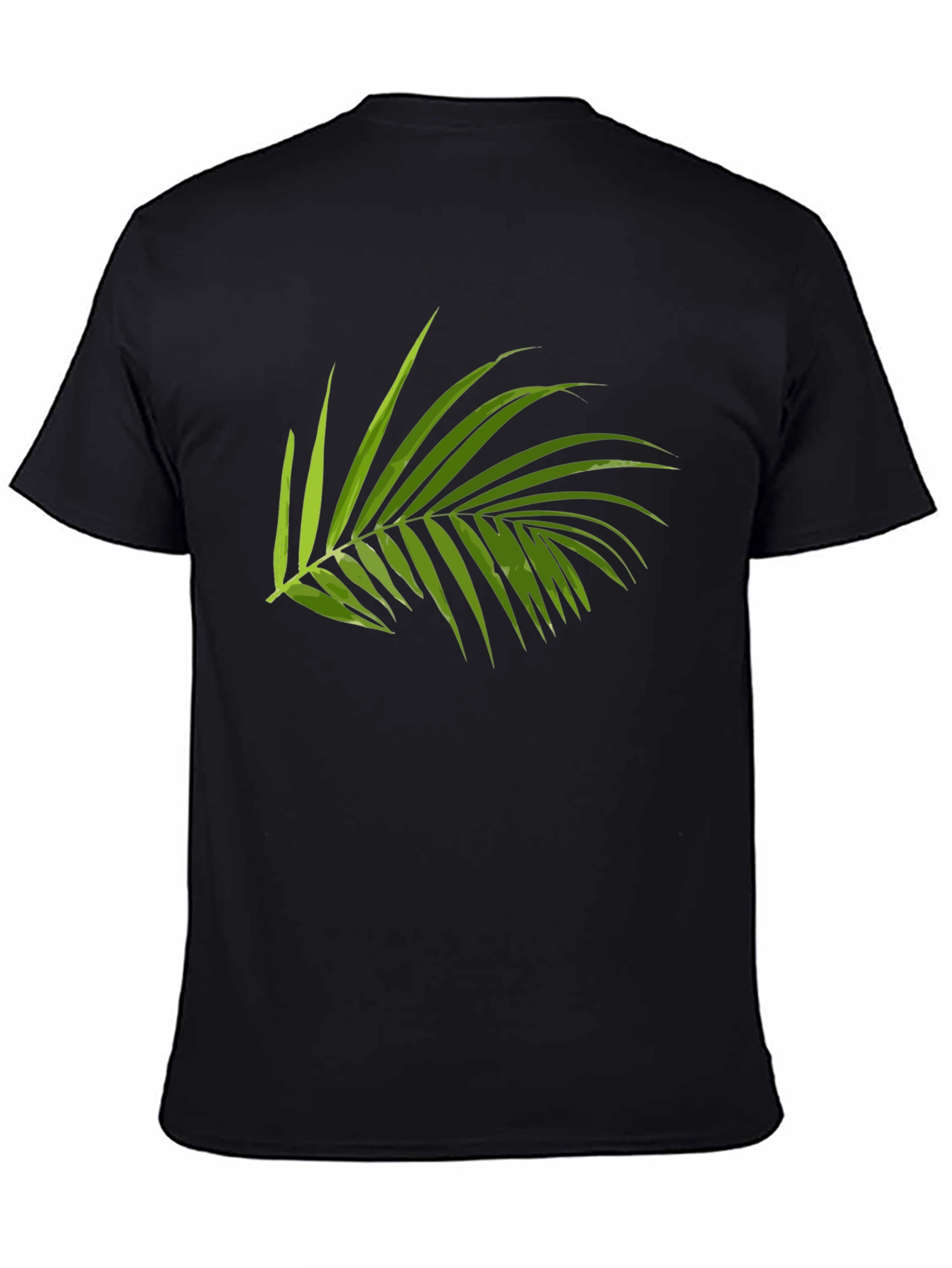 Tropical Palm Leaf Graphic T-Shirt - Casual Style