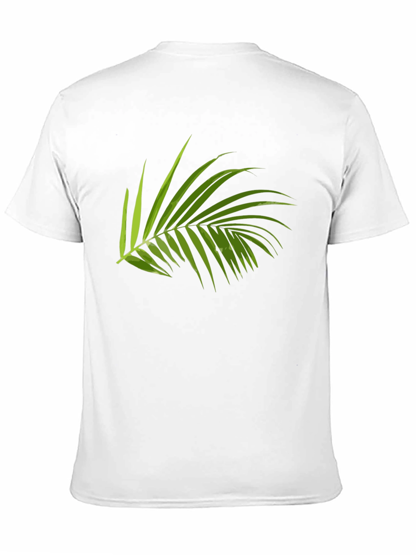 Tropical Palm Leaf Graphic T-Shirt - Casual Style