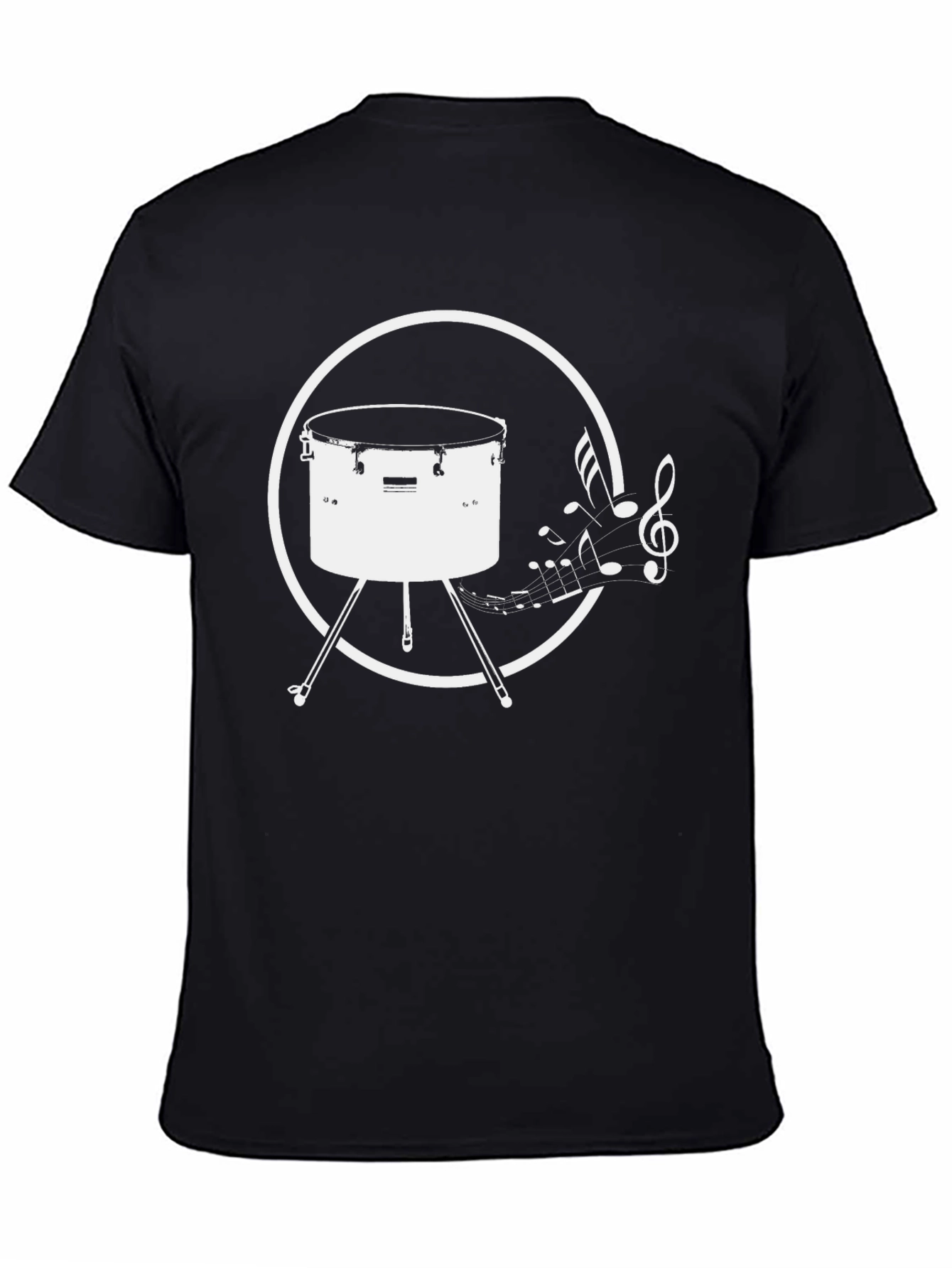 Drum & Music Notes Graphic T-Shirt