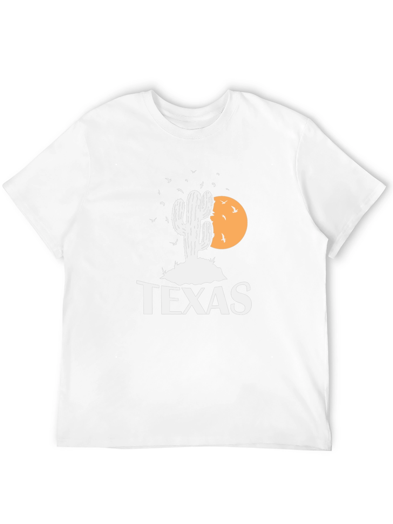 Texas Cactus Graphic T-Shirt - Mens Black Tee
