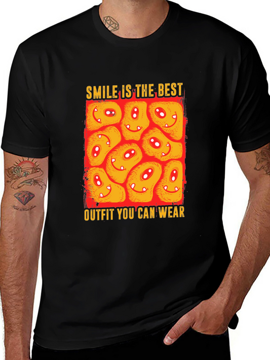 Smile Outfit Tee - Happy Monster Graphic T-Shirt