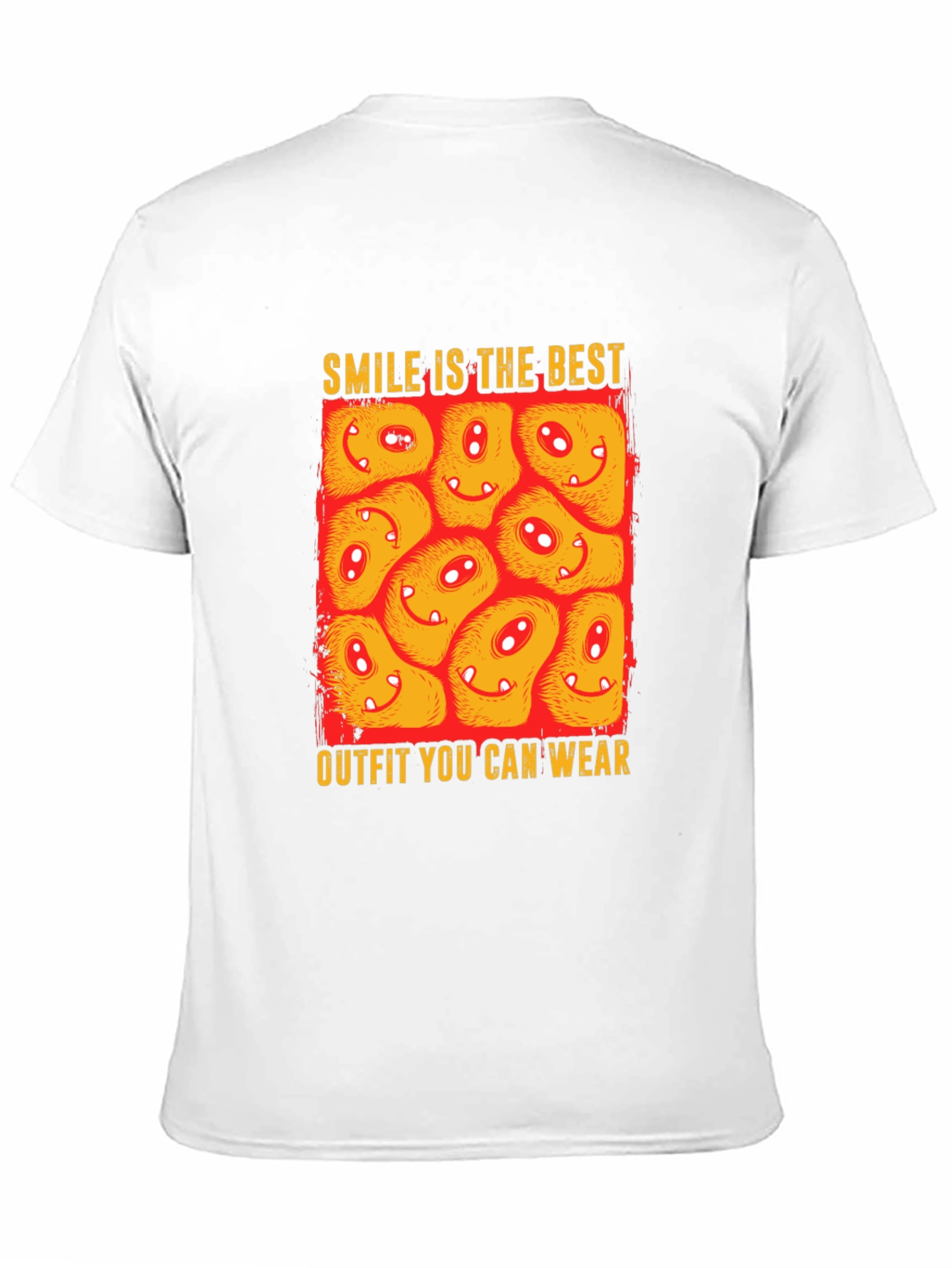 Smile Outfit Tee - Happy Monster Graphic T-Shirt