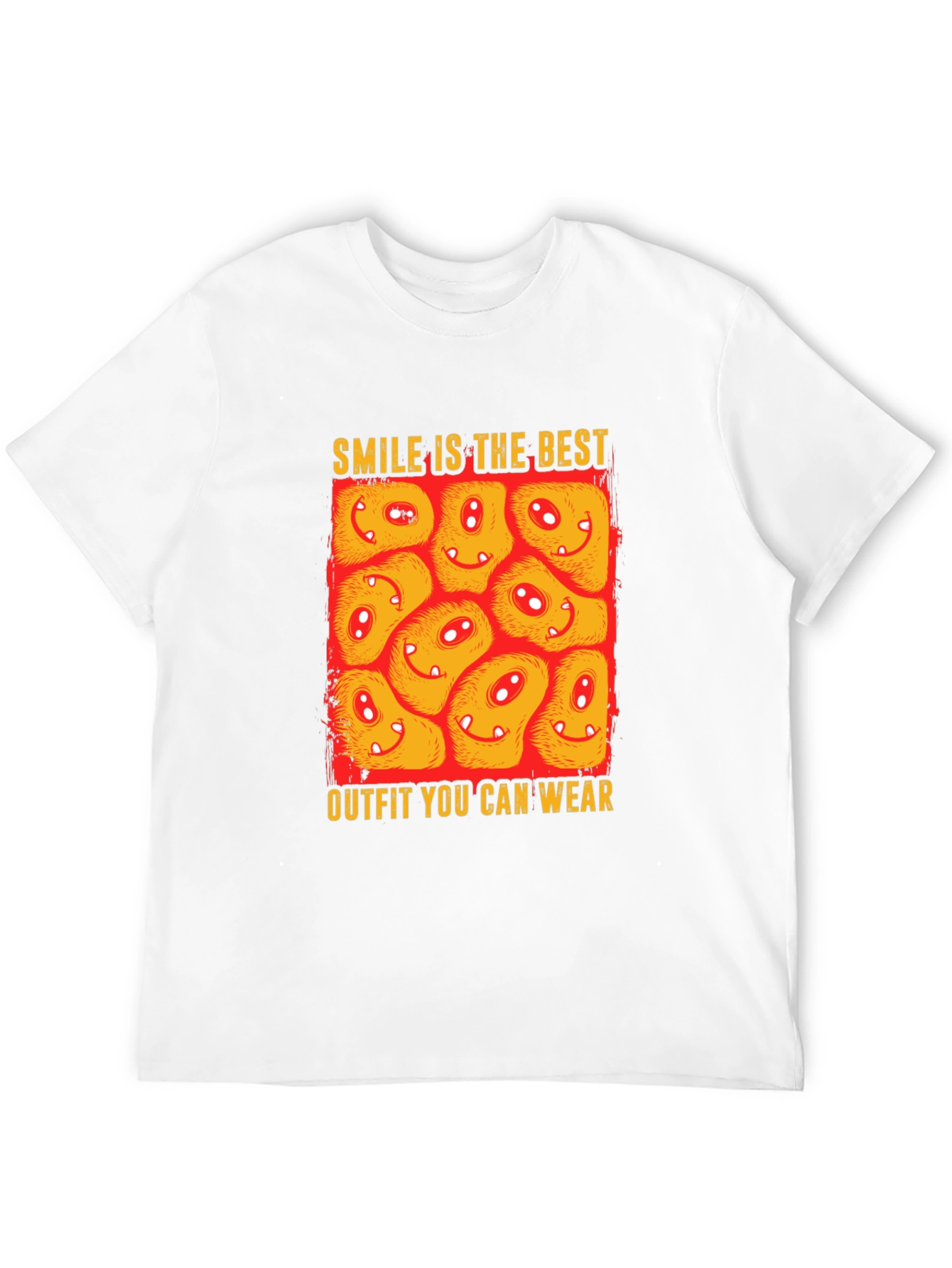 Smile Outfit Tee - Happy Monster Graphic T-Shirt