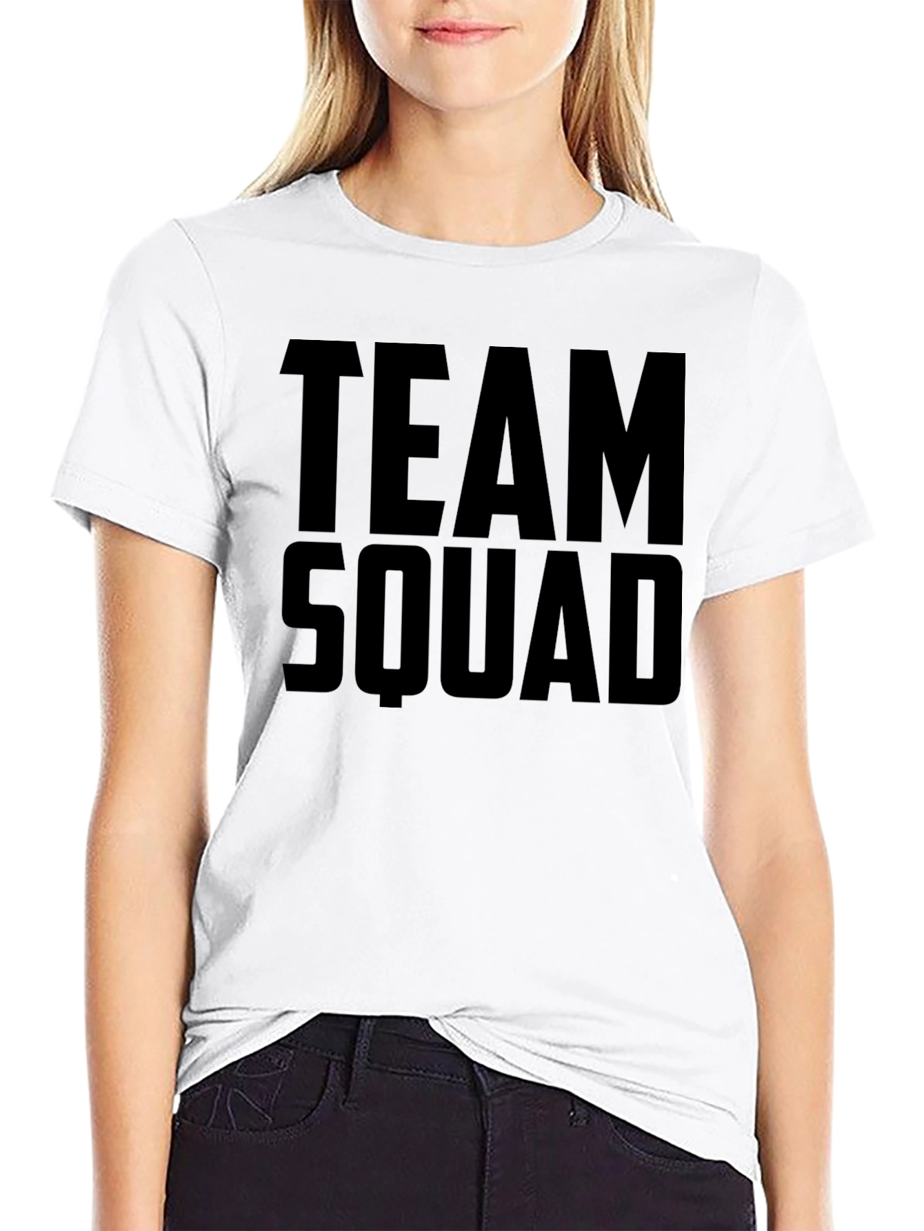 Team Squad Black Graphic T-Shirt