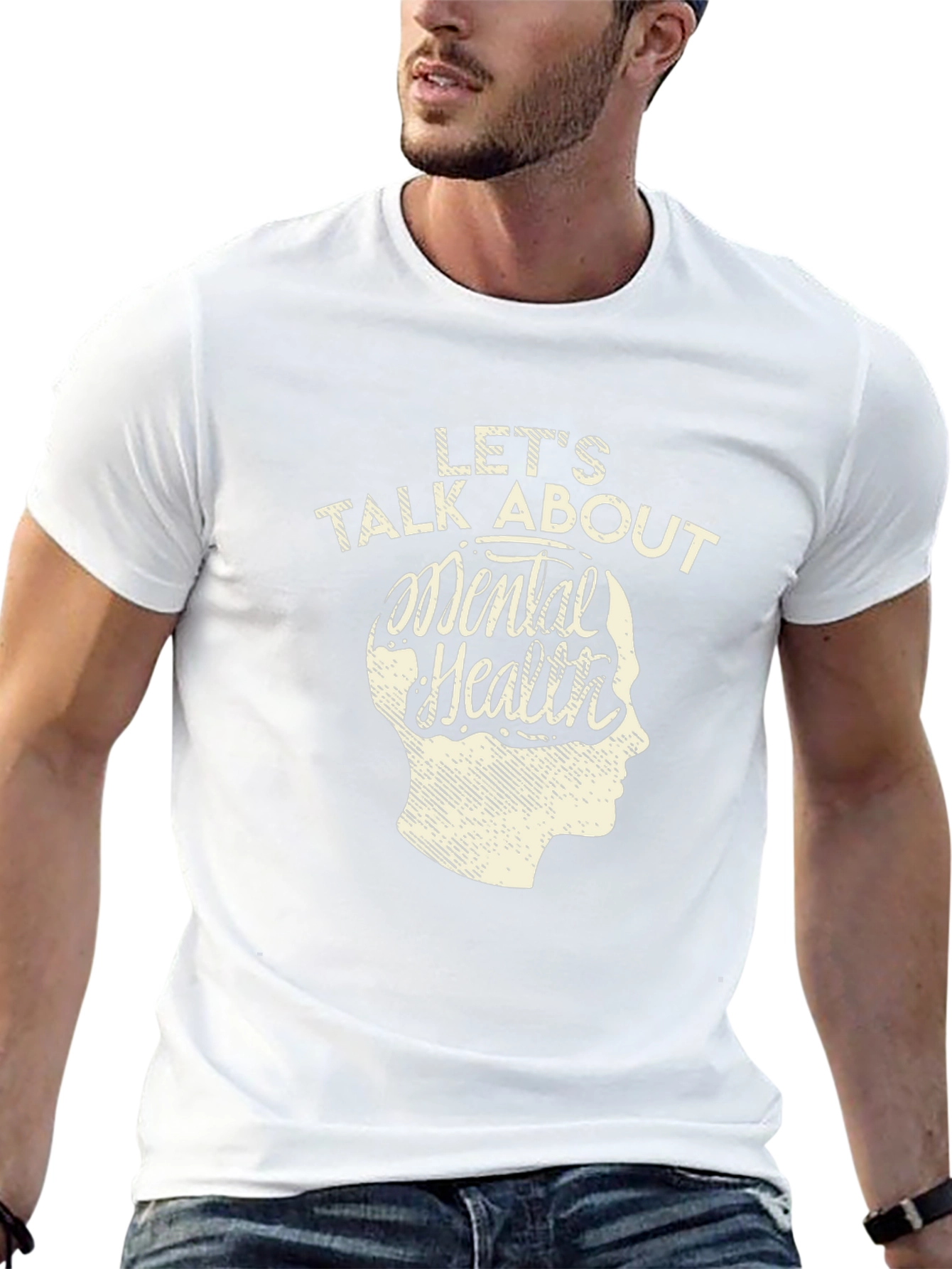 Lets Talk About Mental Health Graphic Tee
