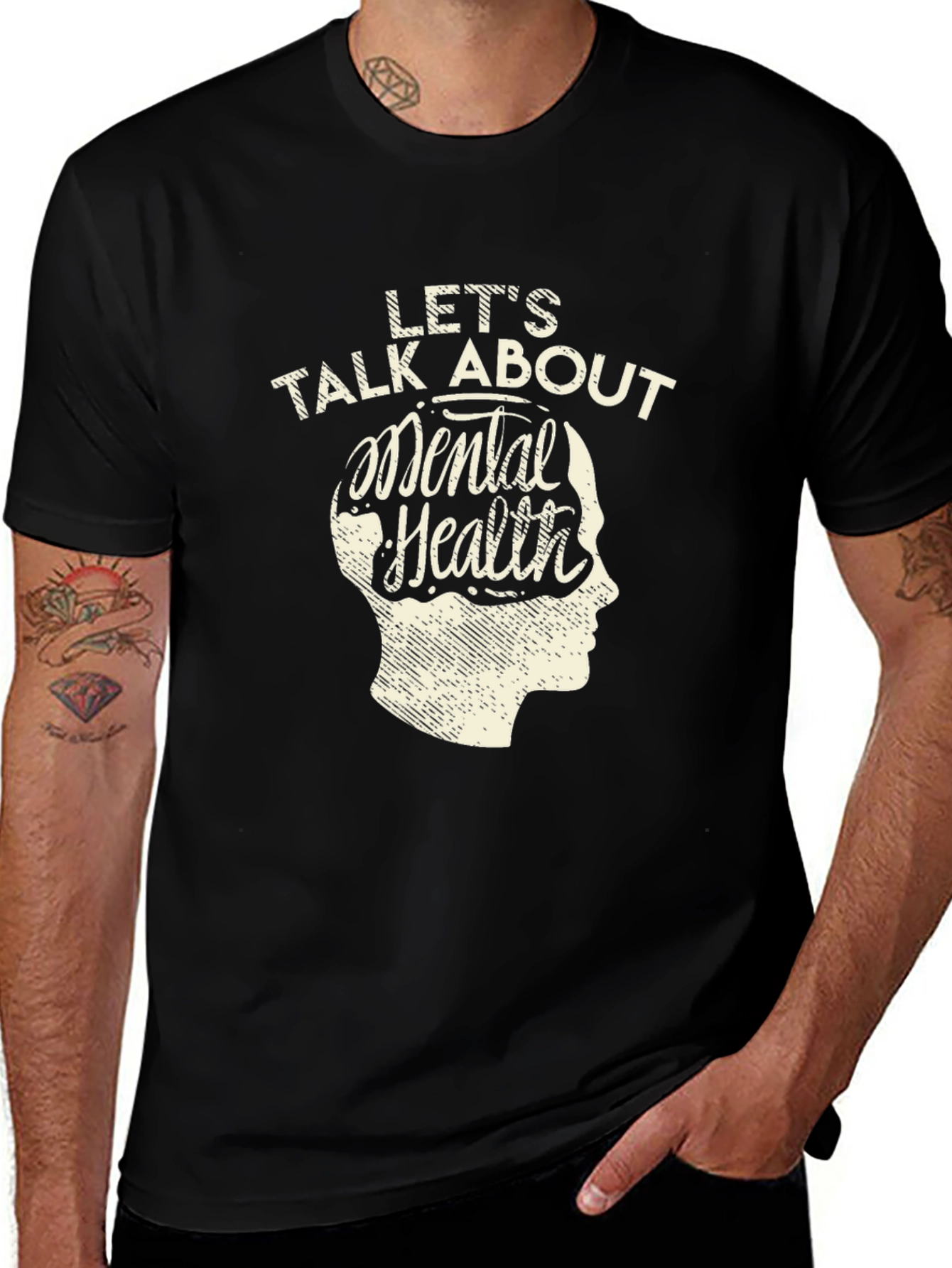 Lets Talk About Mental Health Graphic Tee