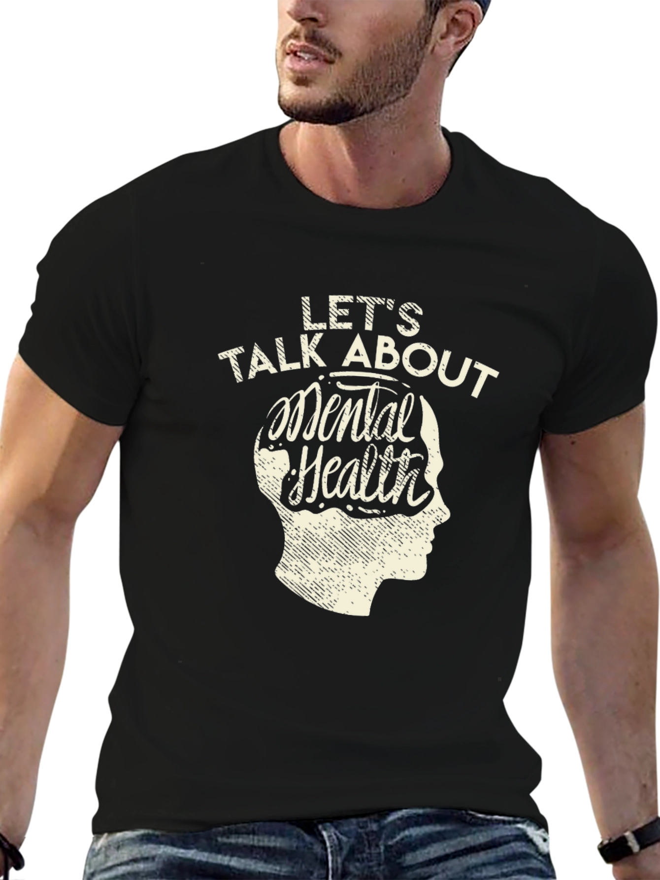 Lets Talk About Mental Health Graphic Tee