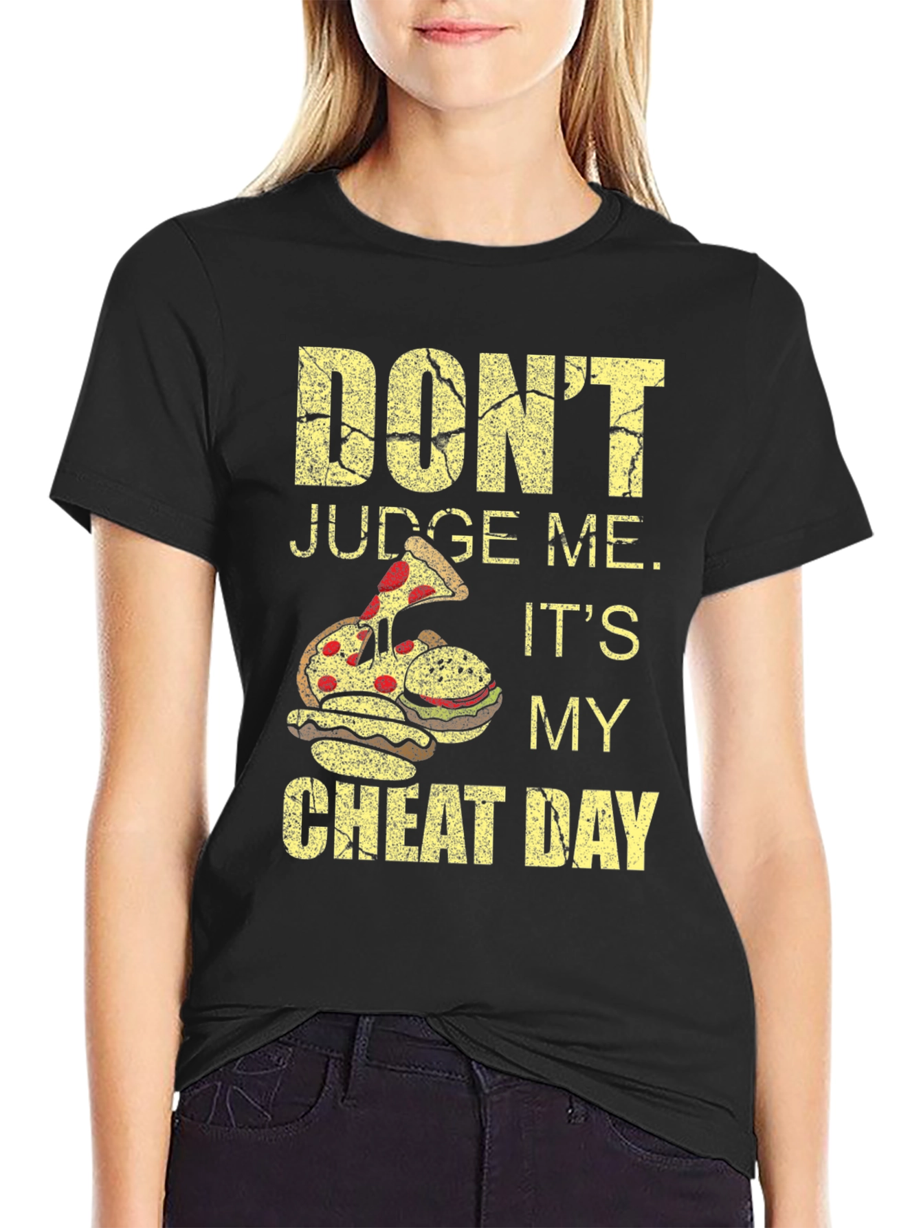 Dont Judge Me Cheat Day Black T-Shirt