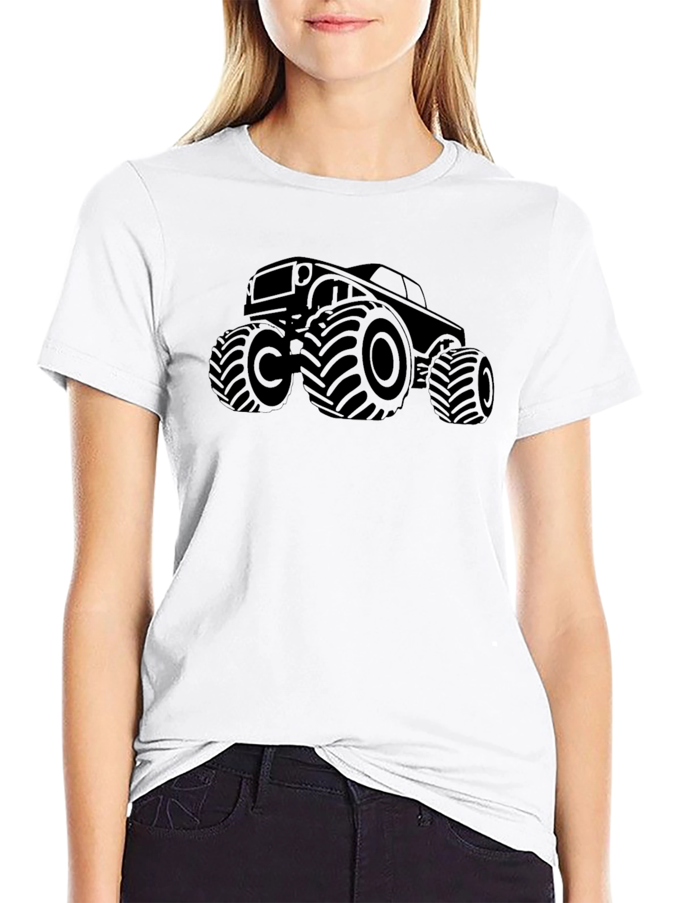 Black Monster Truck Graphic Tee