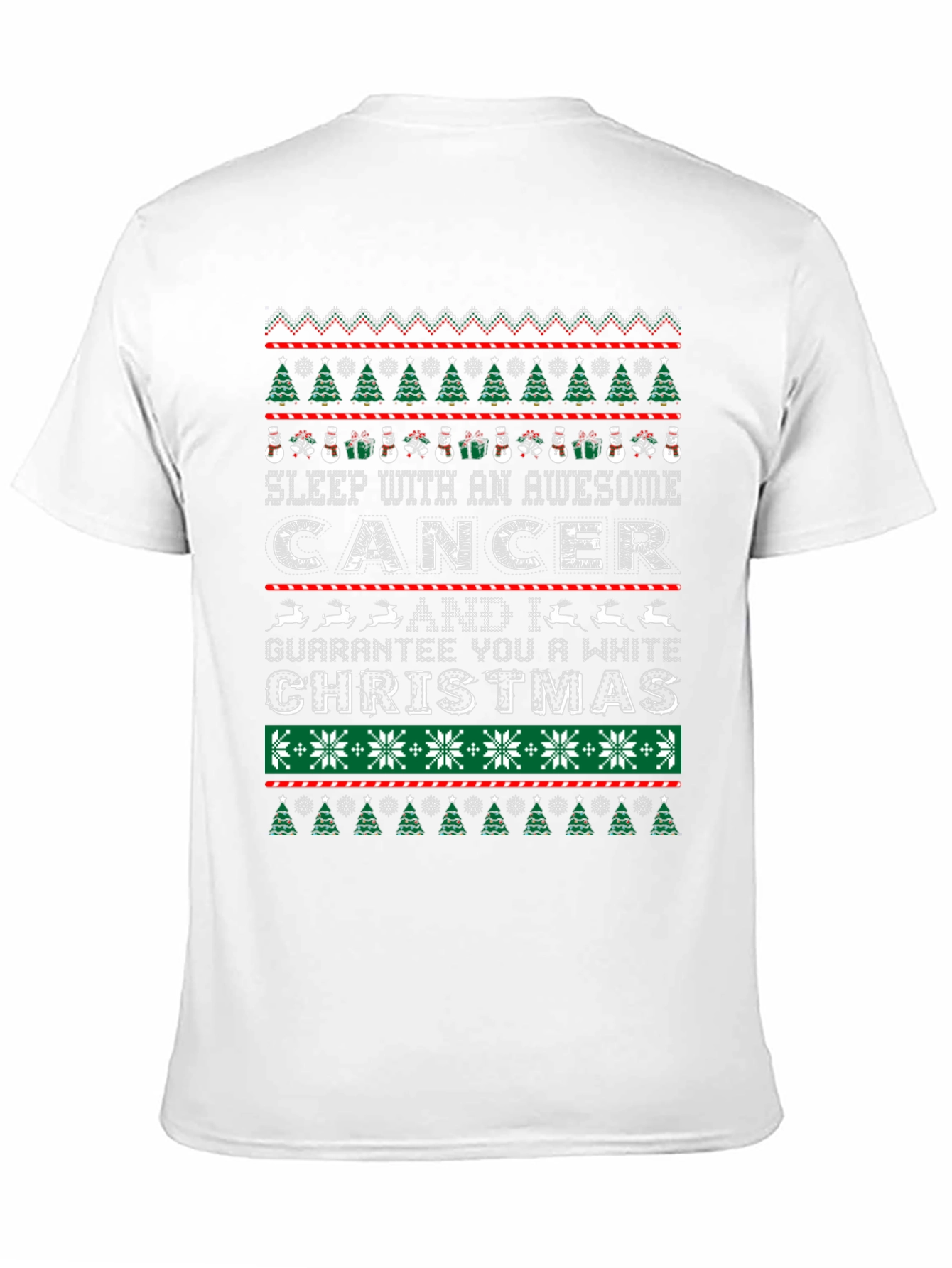 Awesome Cancer Christmas Graphic Tee
