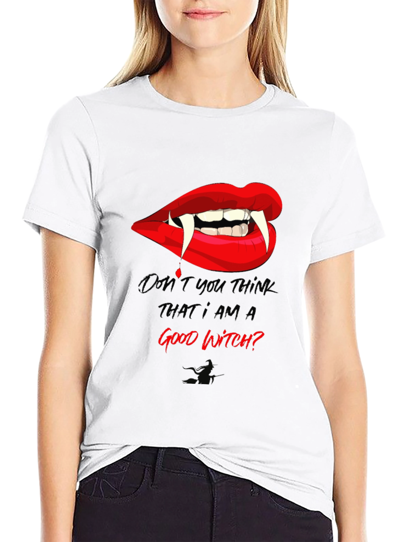 Vampire Lips Good Witch? Graphic T-Shirt
