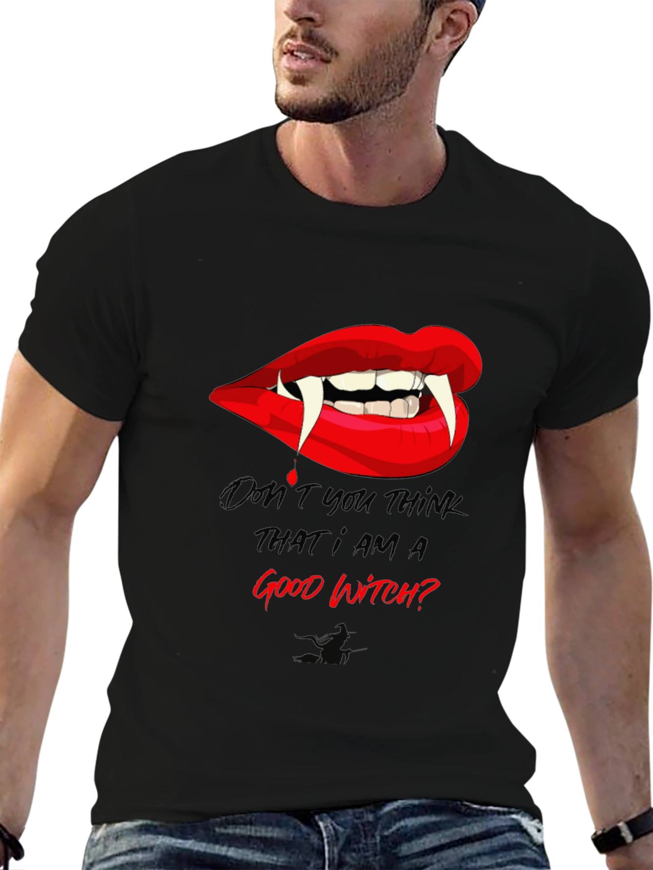 Vampire Lips Good Witch? Graphic T-Shirt