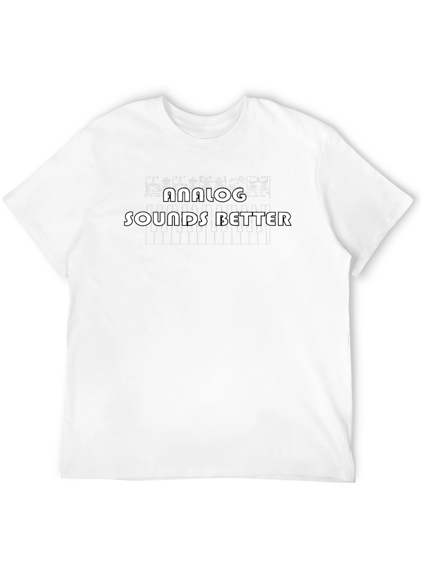 Analog Sounds Better Black T-Shirt - Music Producer Tee