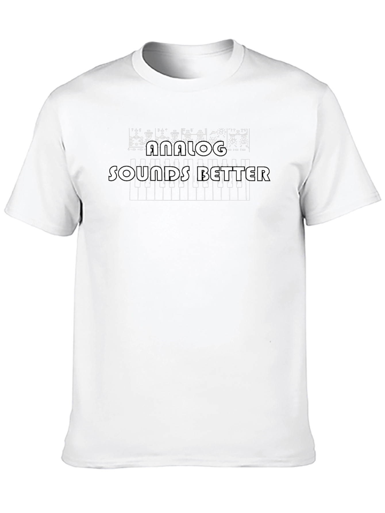 Analog Sounds Better Black T-Shirt - Music Producer Tee
