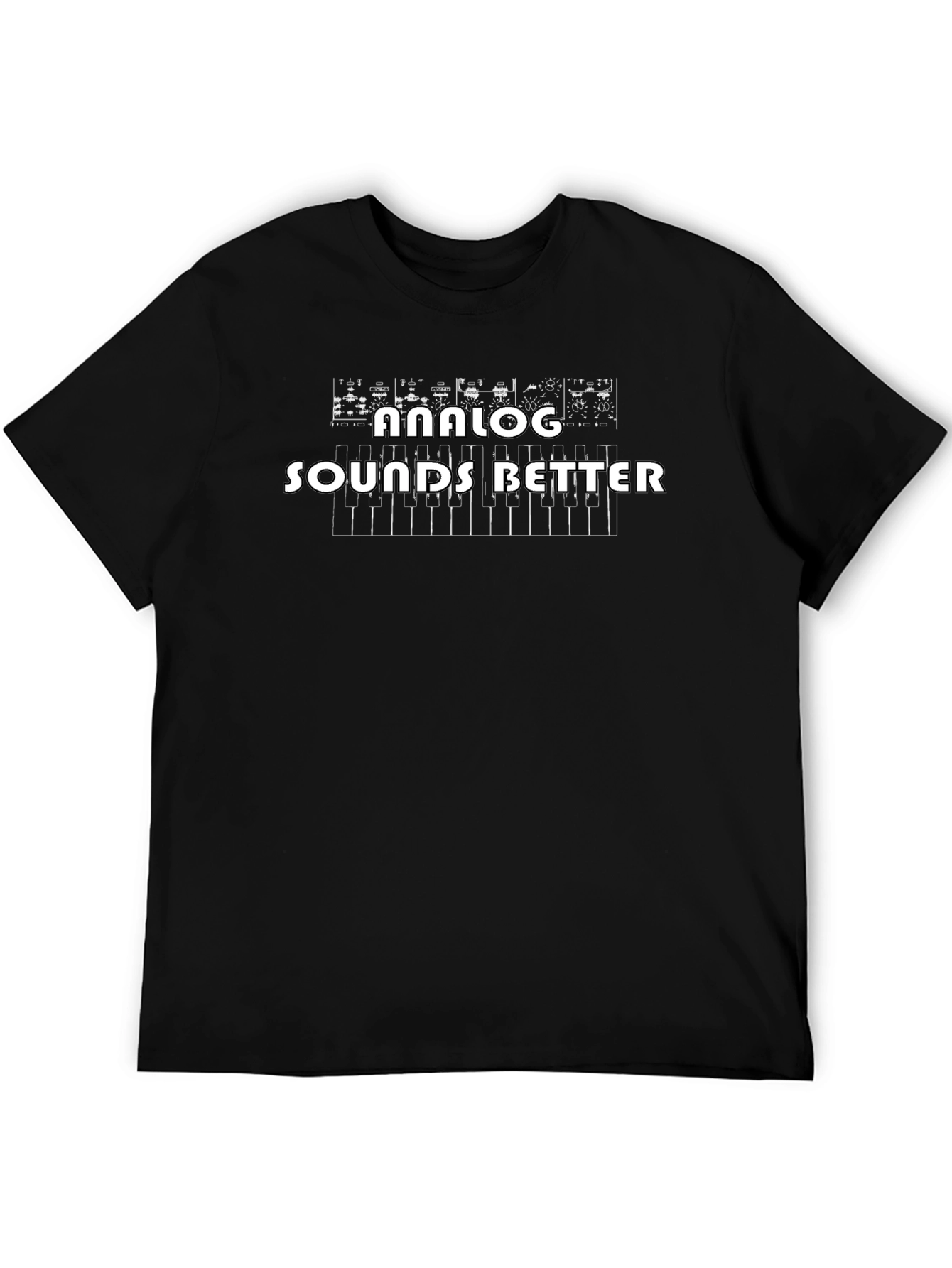 Analog Sounds Better Black T-Shirt - Music Producer Tee