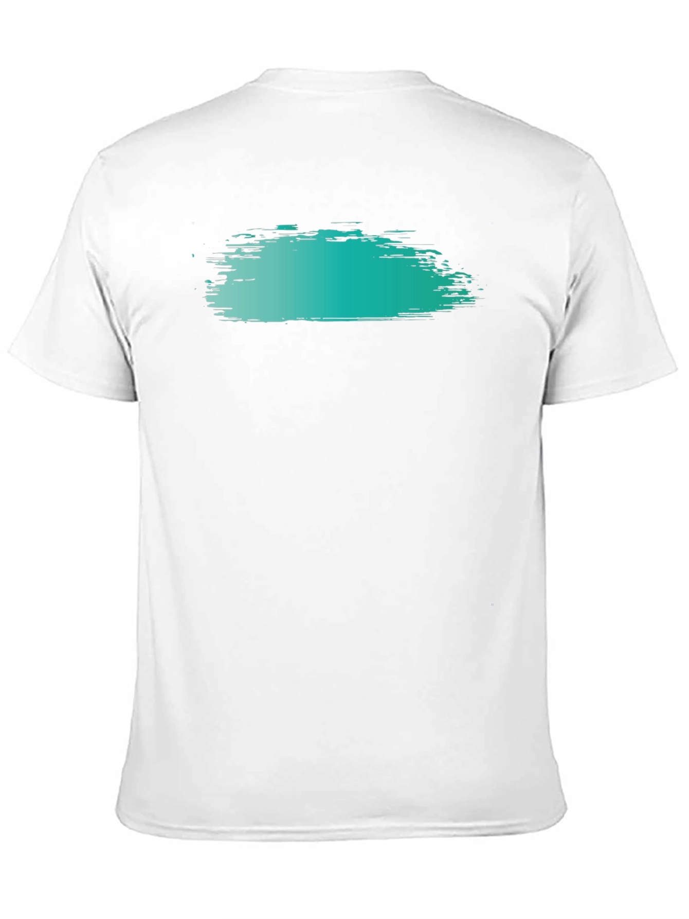 Trendy Brush Stroke Graphic Tee - Black