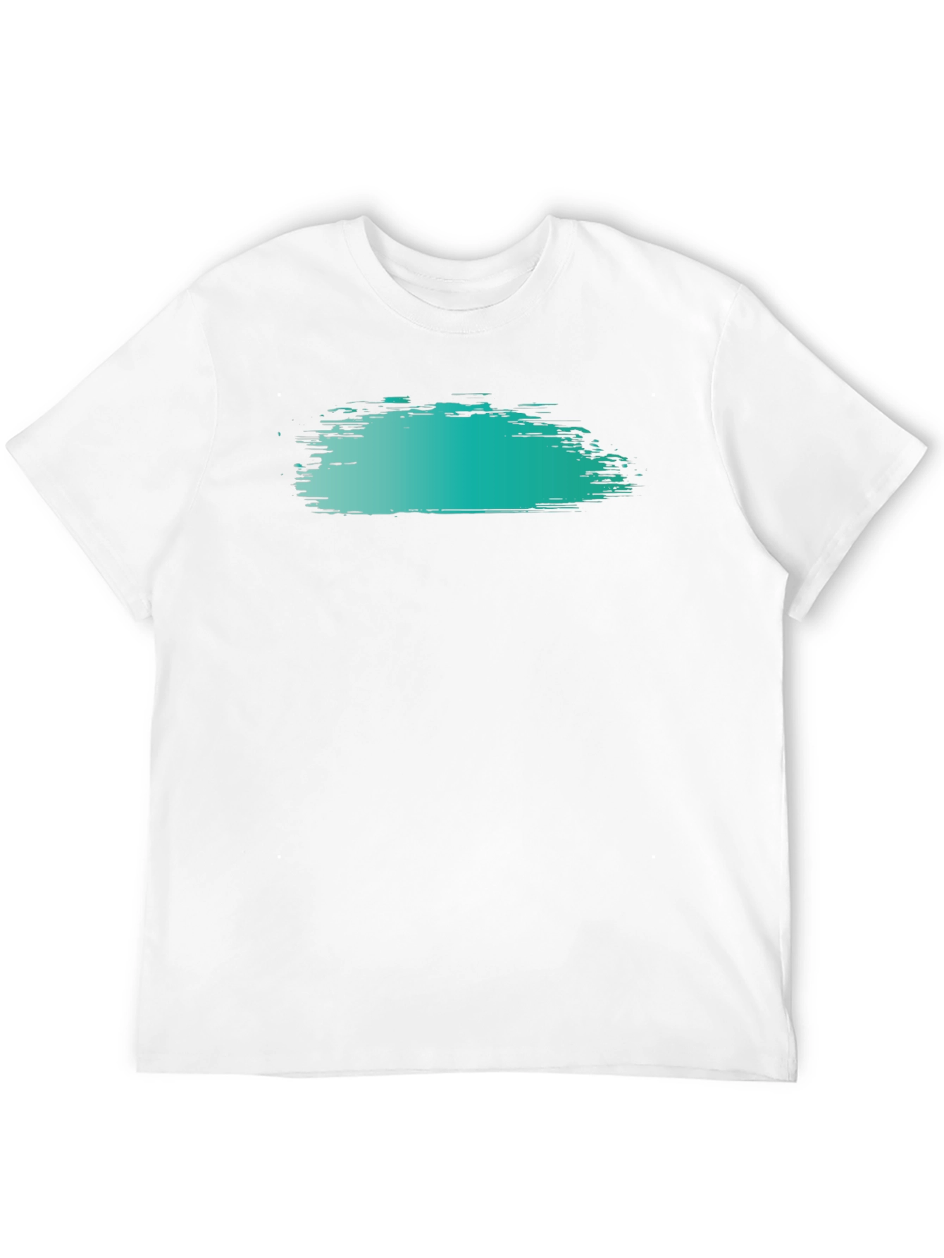 Trendy Brush Stroke Graphic Tee - Black