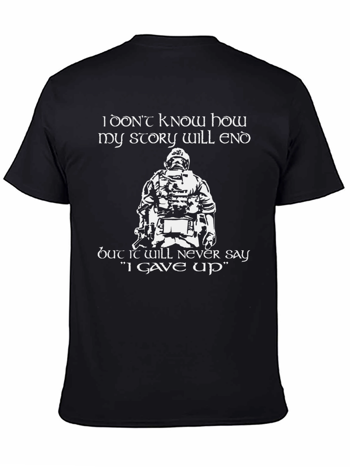 Inspirational Graphic Tee - Never Give Up