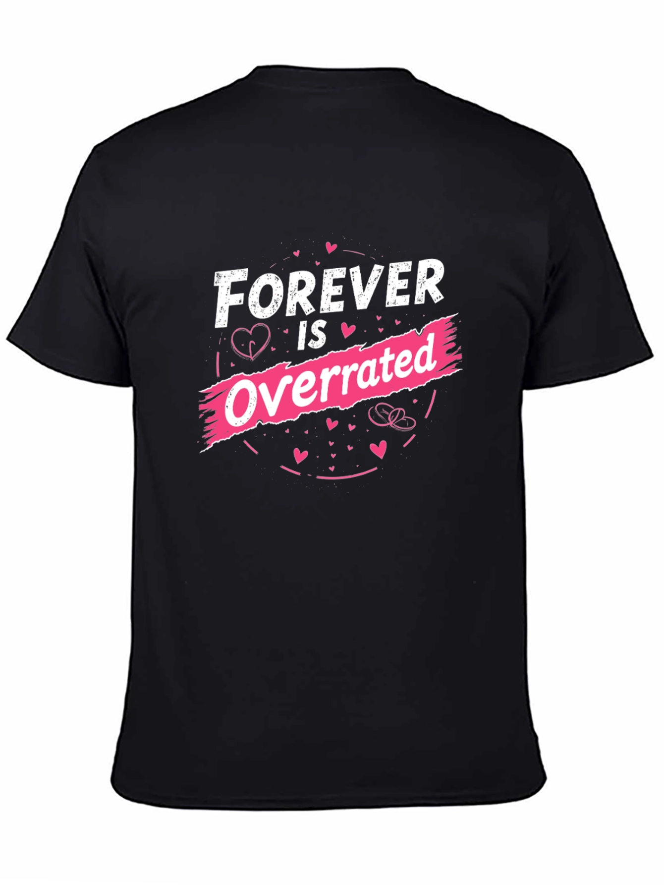 Forever is Overrated Graphic Tee - Black