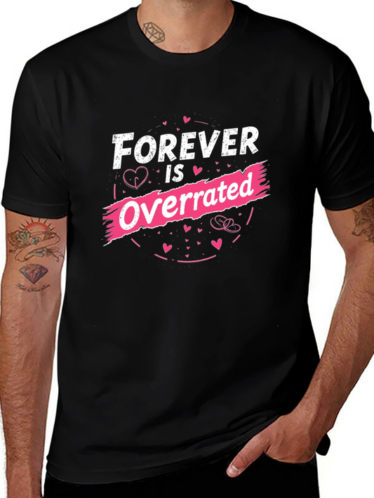 Forever is Overrated Graphic Tee - Black