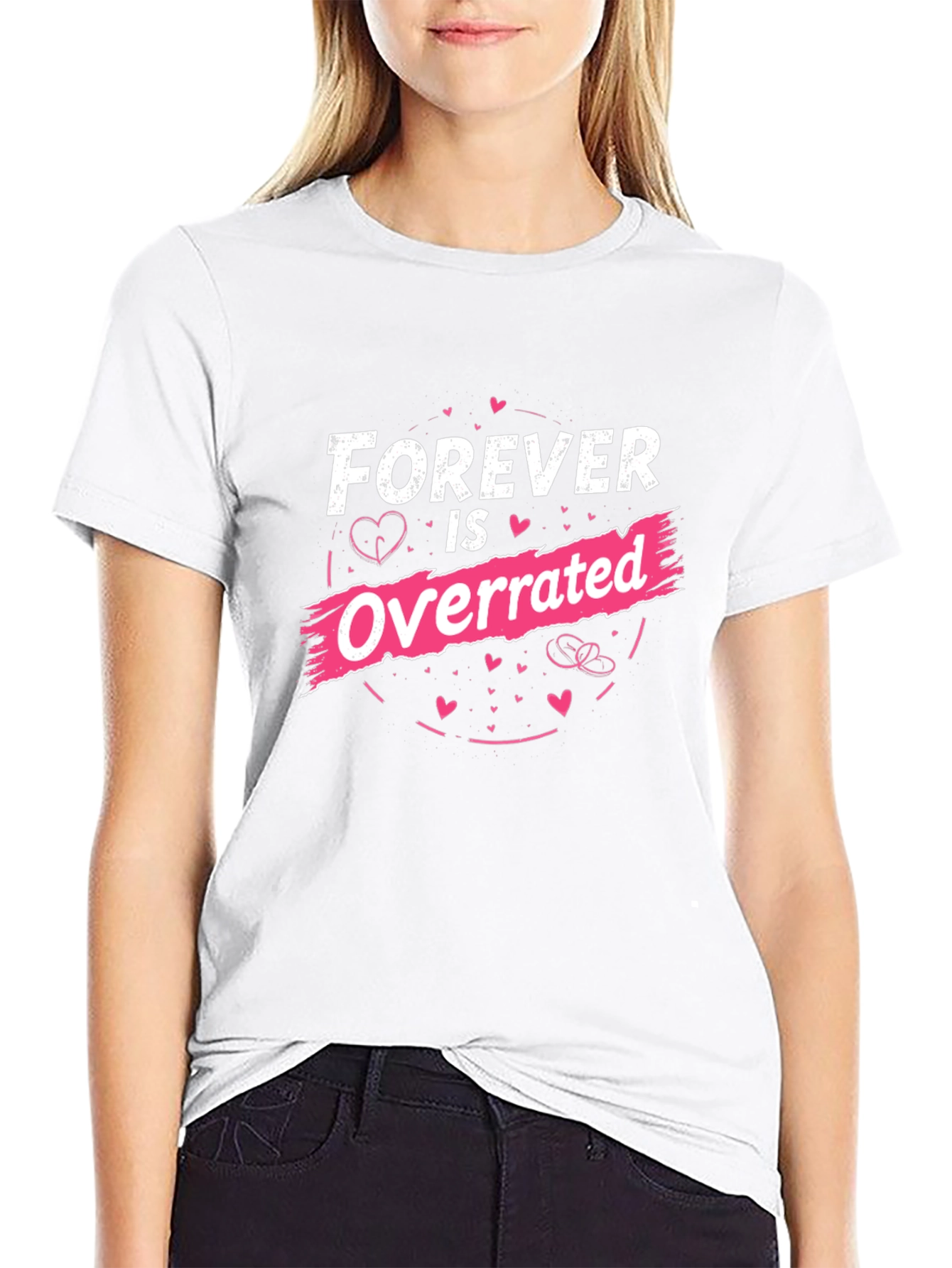 Forever is Overrated Graphic Tee - Black