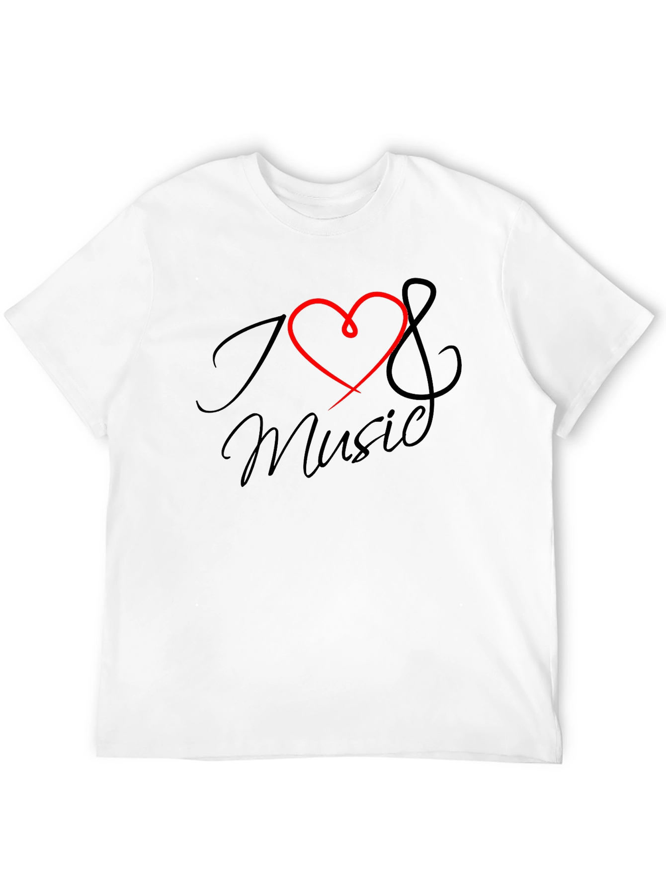 I Love Music T-Shirt - Stylish Graphic Tee