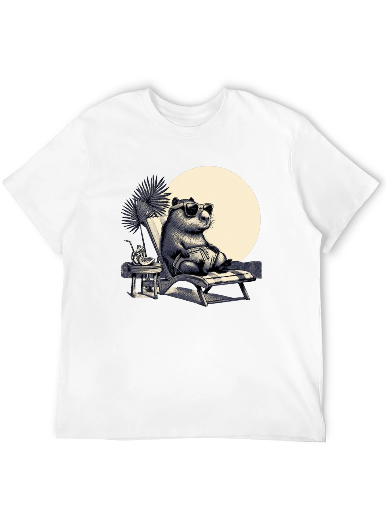 Cool Capybara Beach T-Shirt