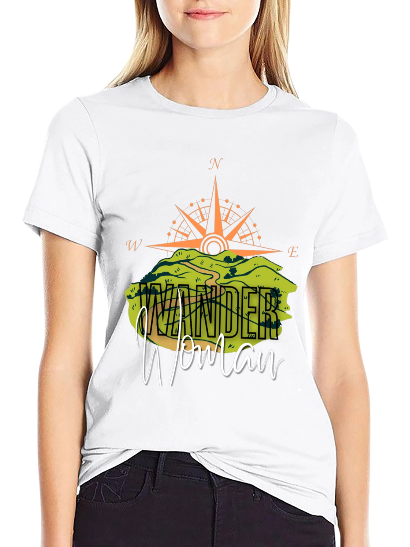 Wonder Woman Compass Graphic T-Shirt