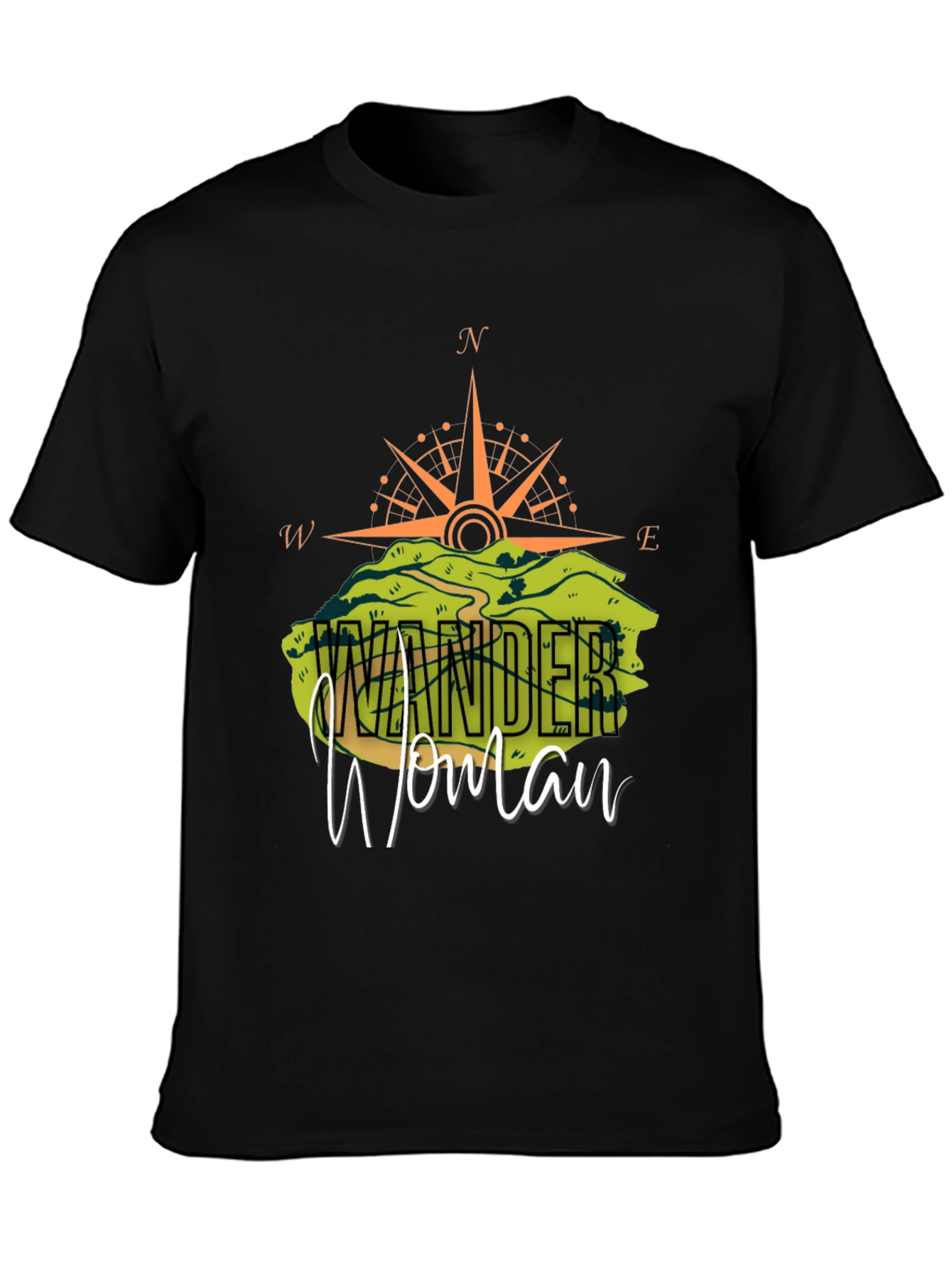 Wonder Woman Compass Graphic T-Shirt