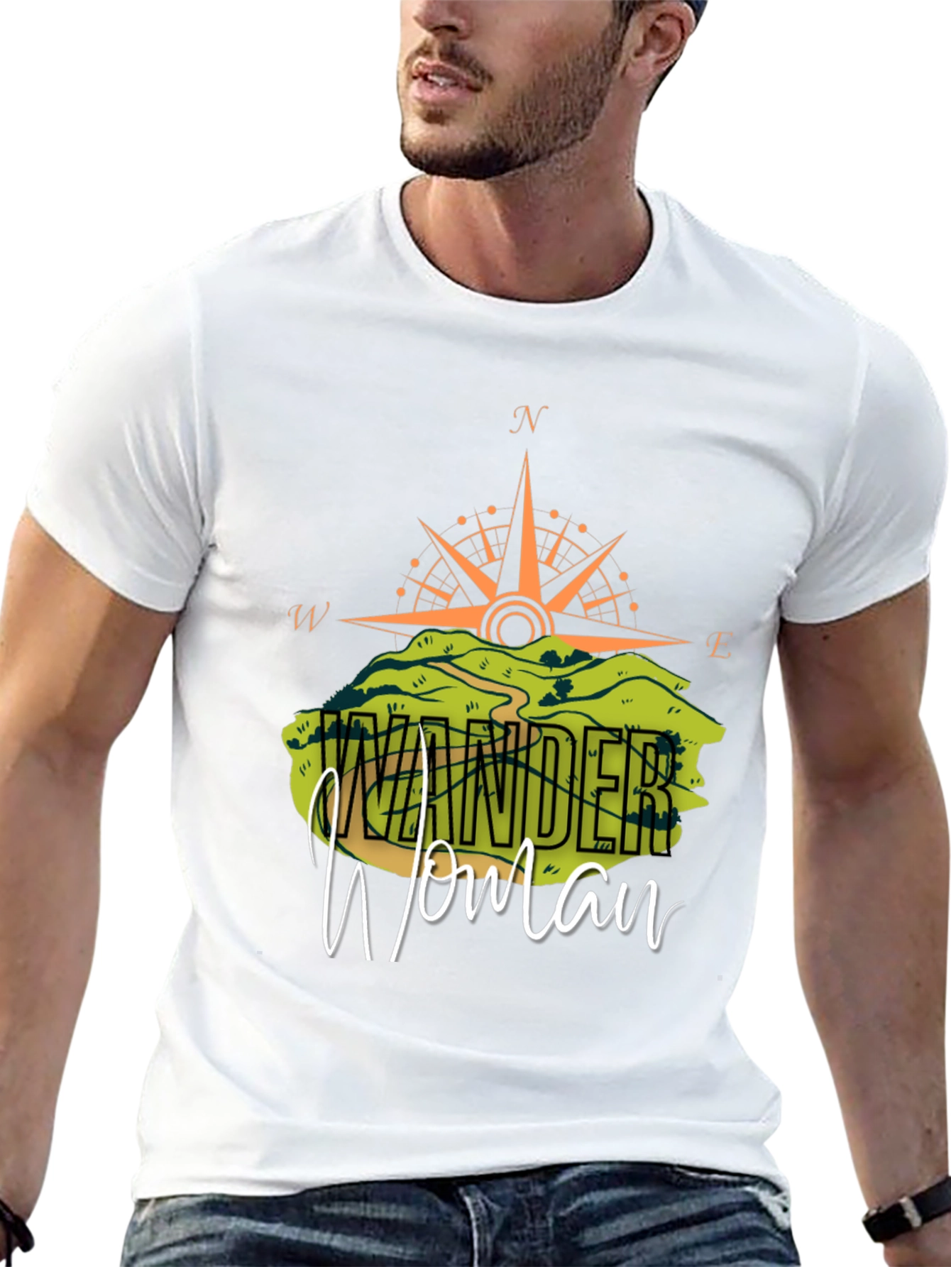 Wonder Woman Compass Graphic T-Shirt