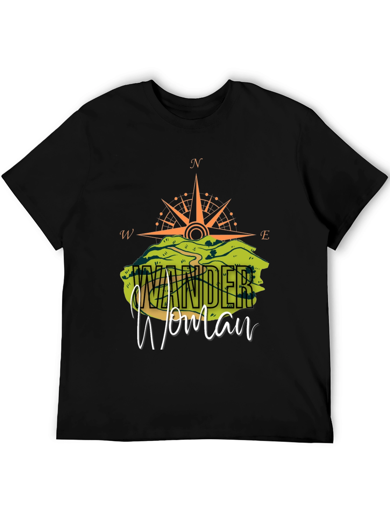 Wonder Woman Compass Graphic T-Shirt