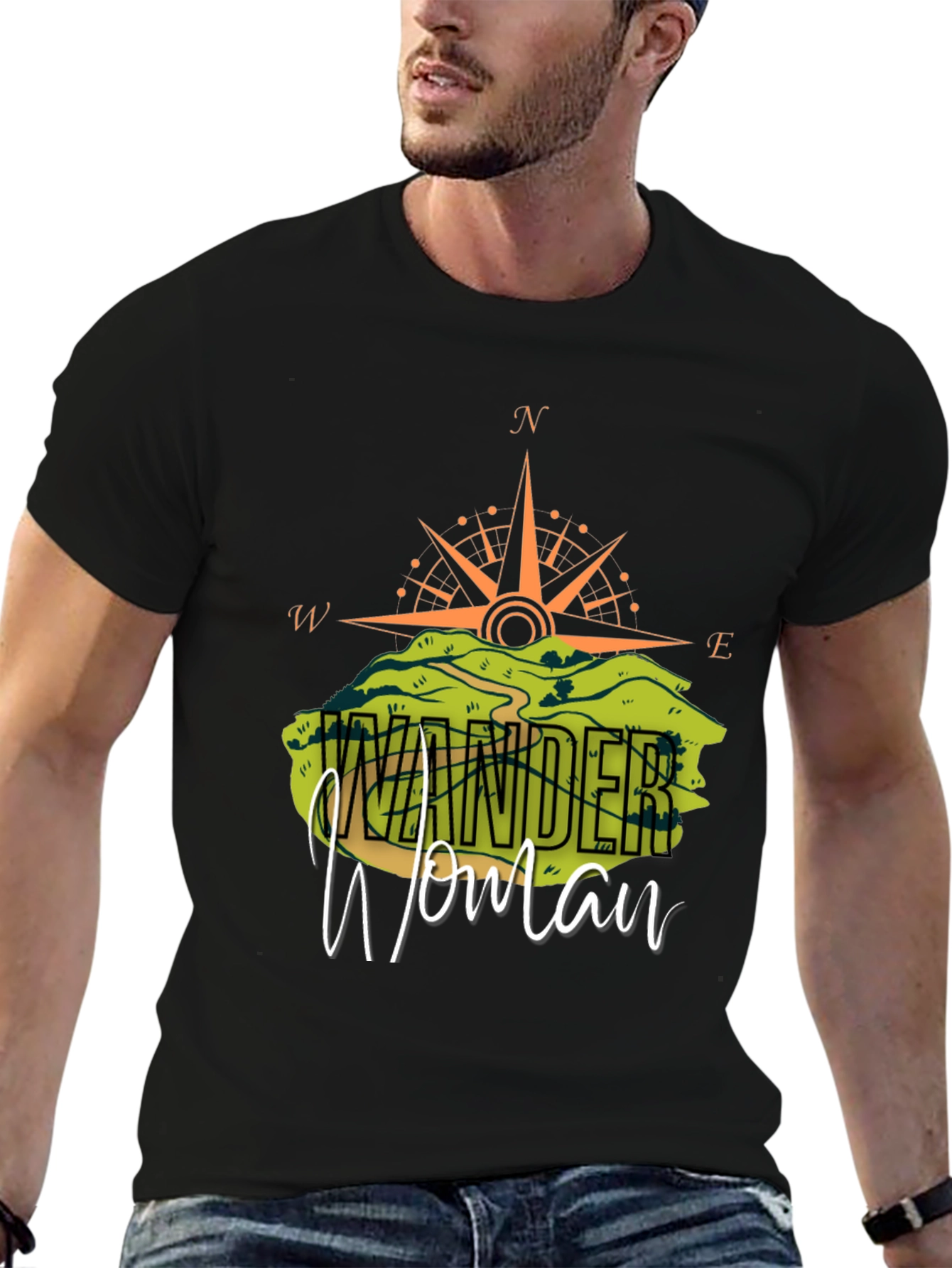 Wonder Woman Compass Graphic T-Shirt