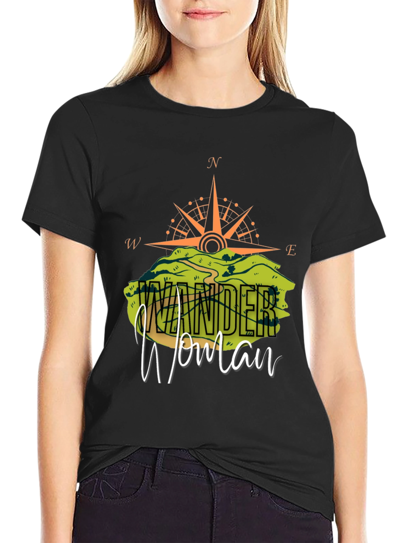 Wonder Woman Compass Graphic T-Shirt
