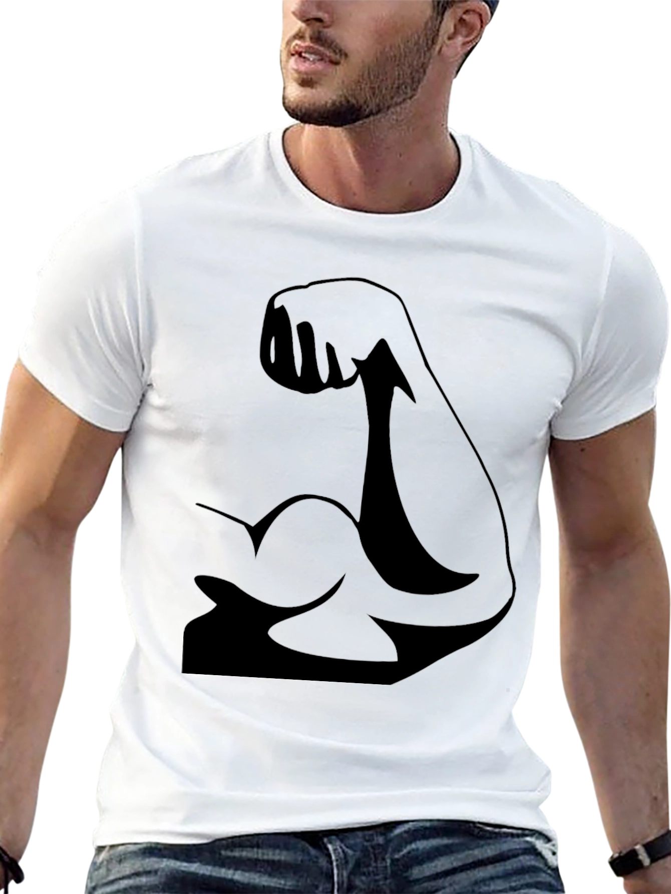 Muscle Flex Black T-Shirt