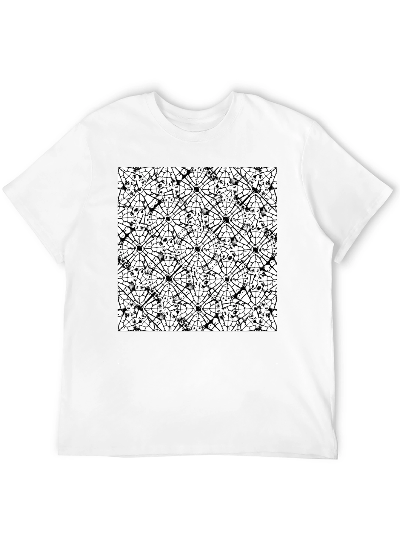Abstract Black & White Pattern Tee