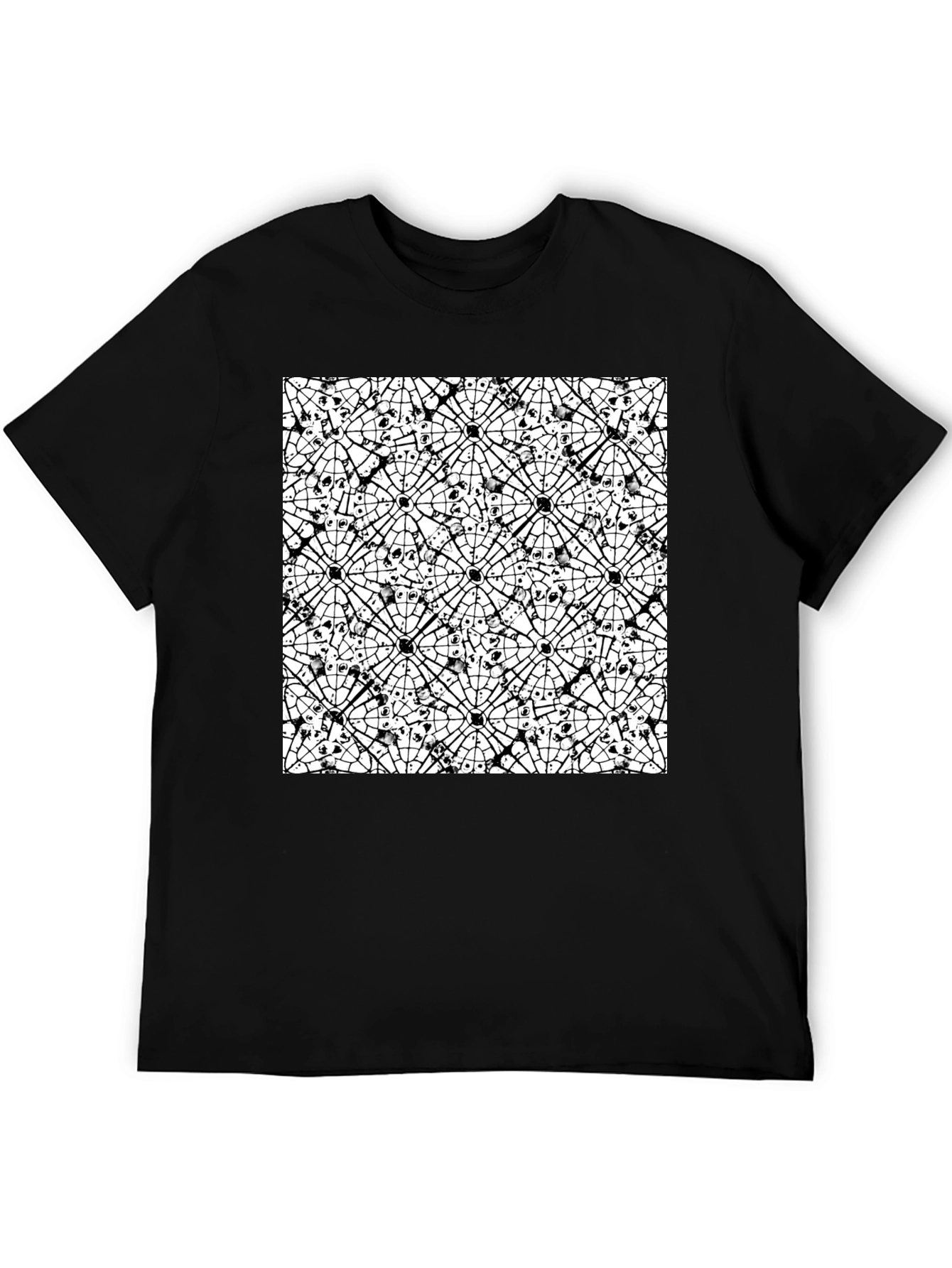 Abstract Black & White Pattern Tee