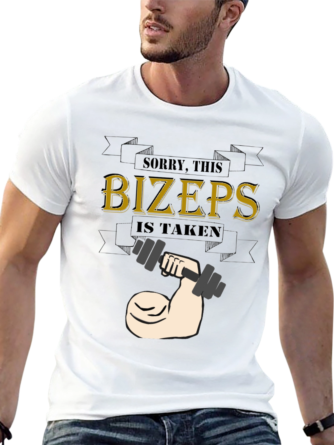 Biceps Taken Weightlifting Graphic Tee