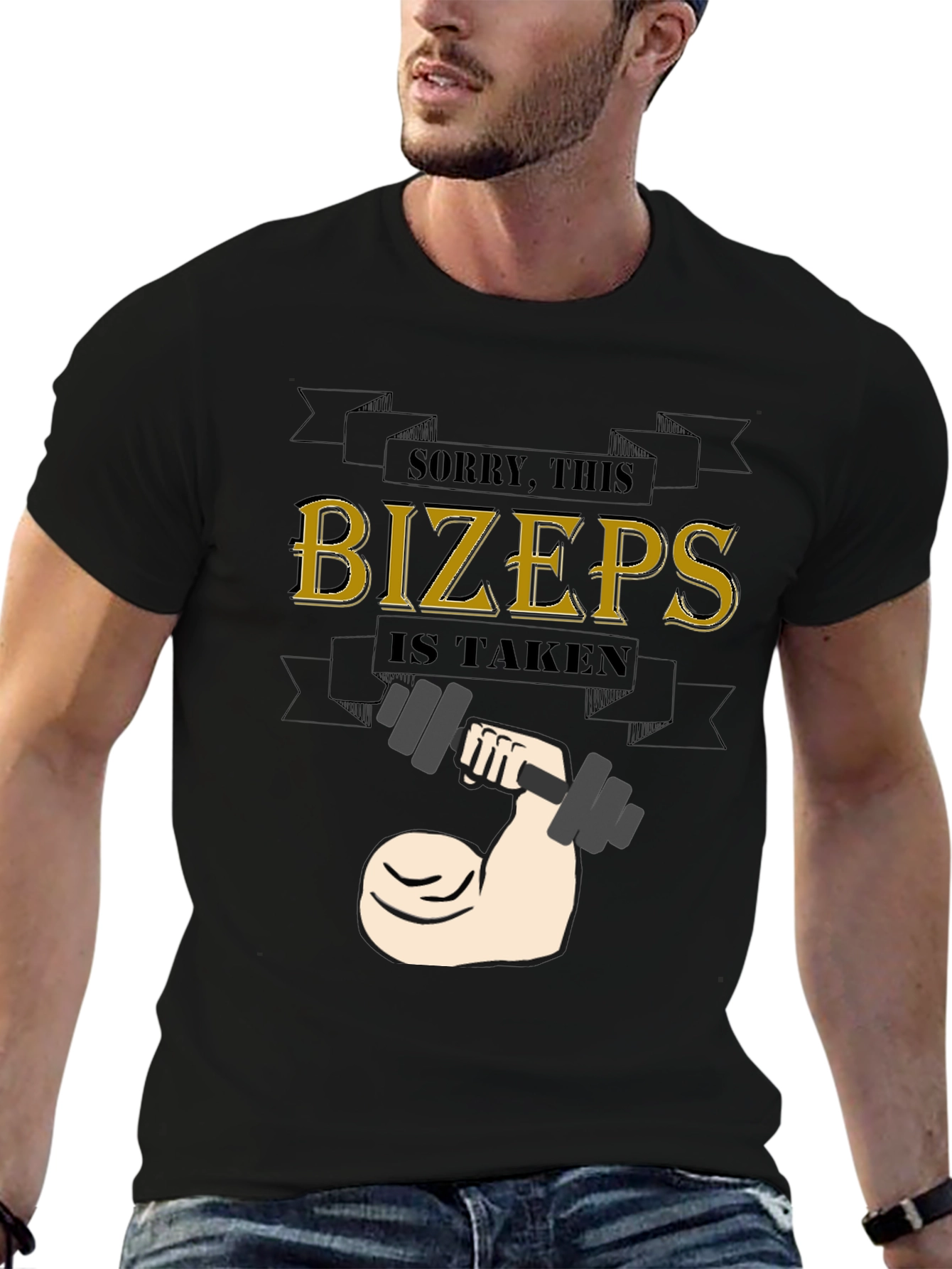 Biceps Taken Weightlifting Graphic Tee