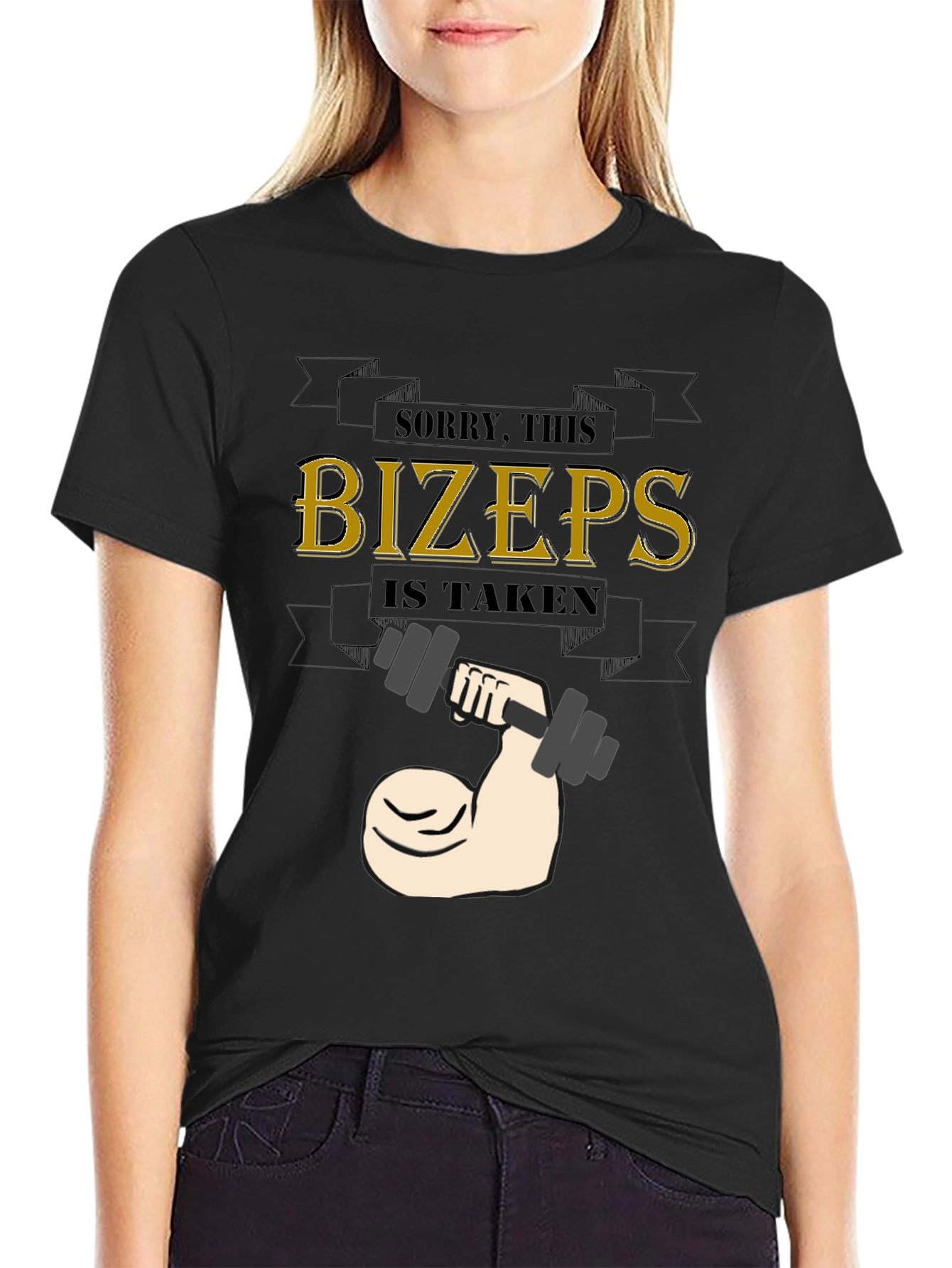 Biceps Taken Weightlifting Graphic Tee