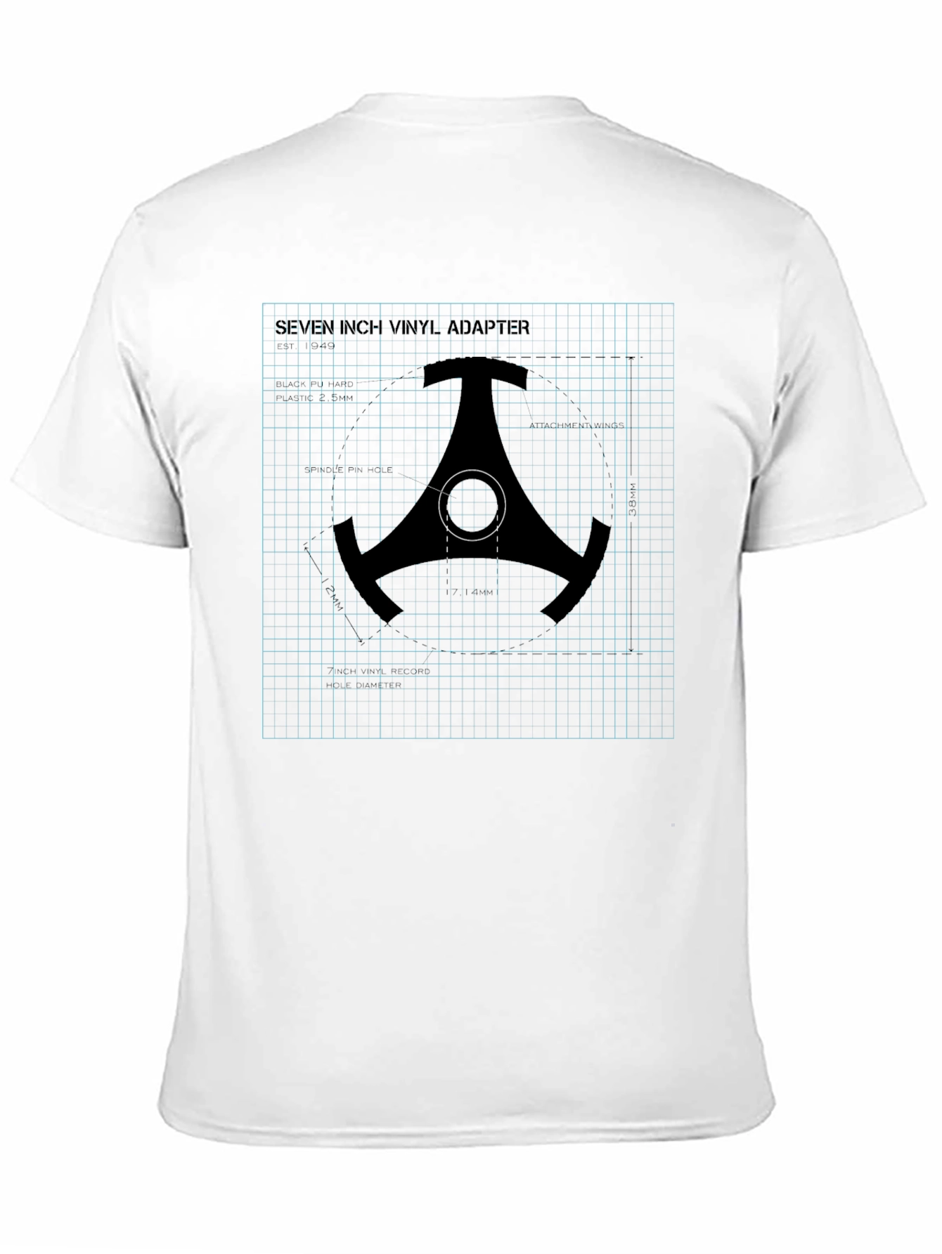 Seven Inch Vinyl Adapter Graphic Tee