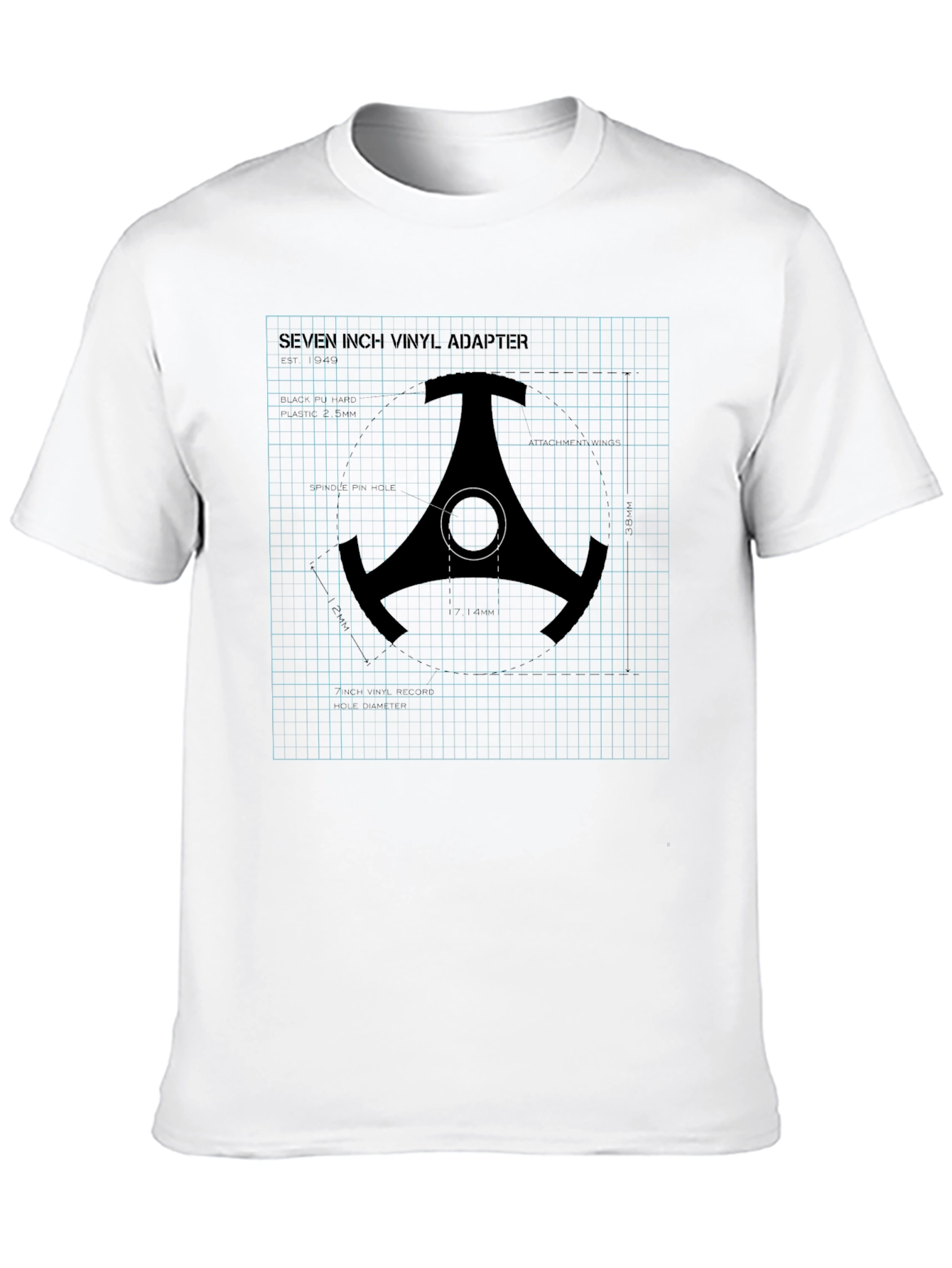 Seven Inch Vinyl Adapter Graphic Tee